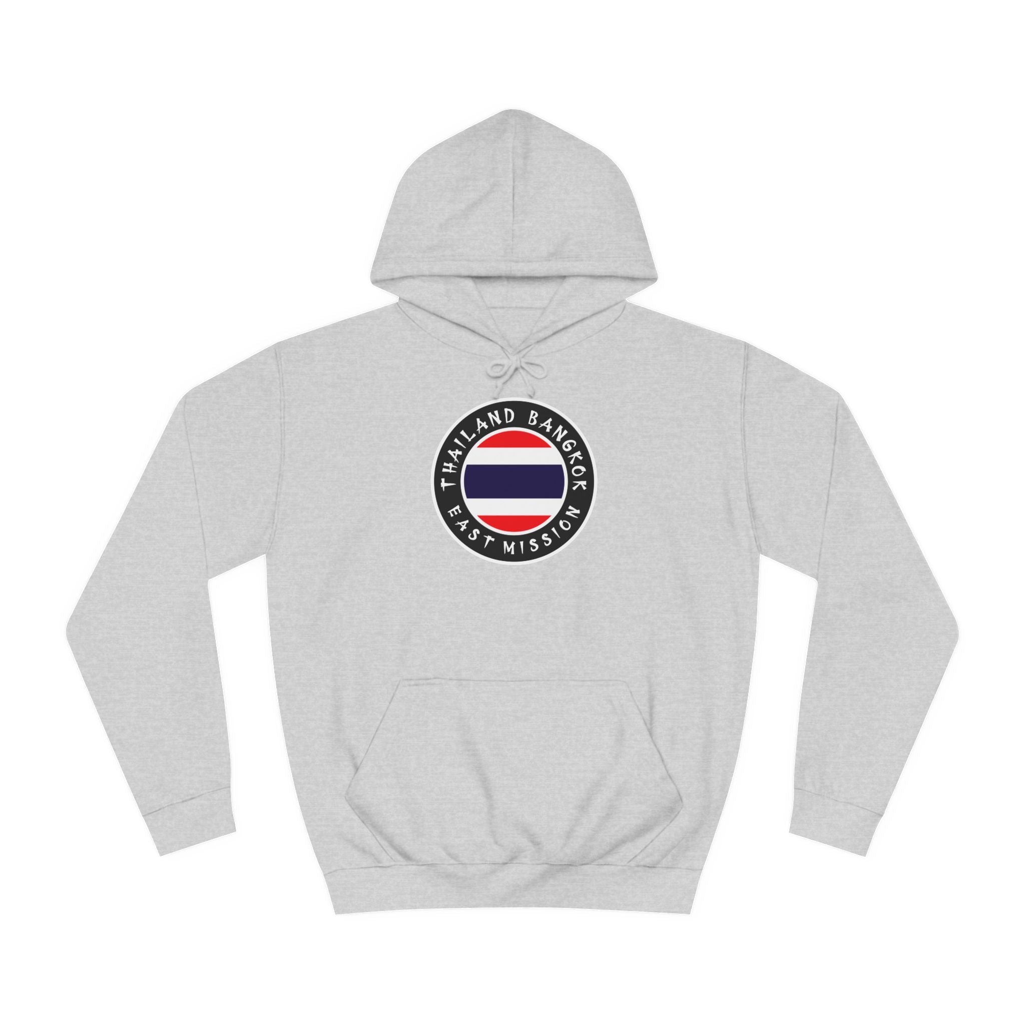 Thailand Bangkok East Mission Flag Logo (Black Border) College Hoodie - Mission Wishlist - LDS Missionary Gift Store