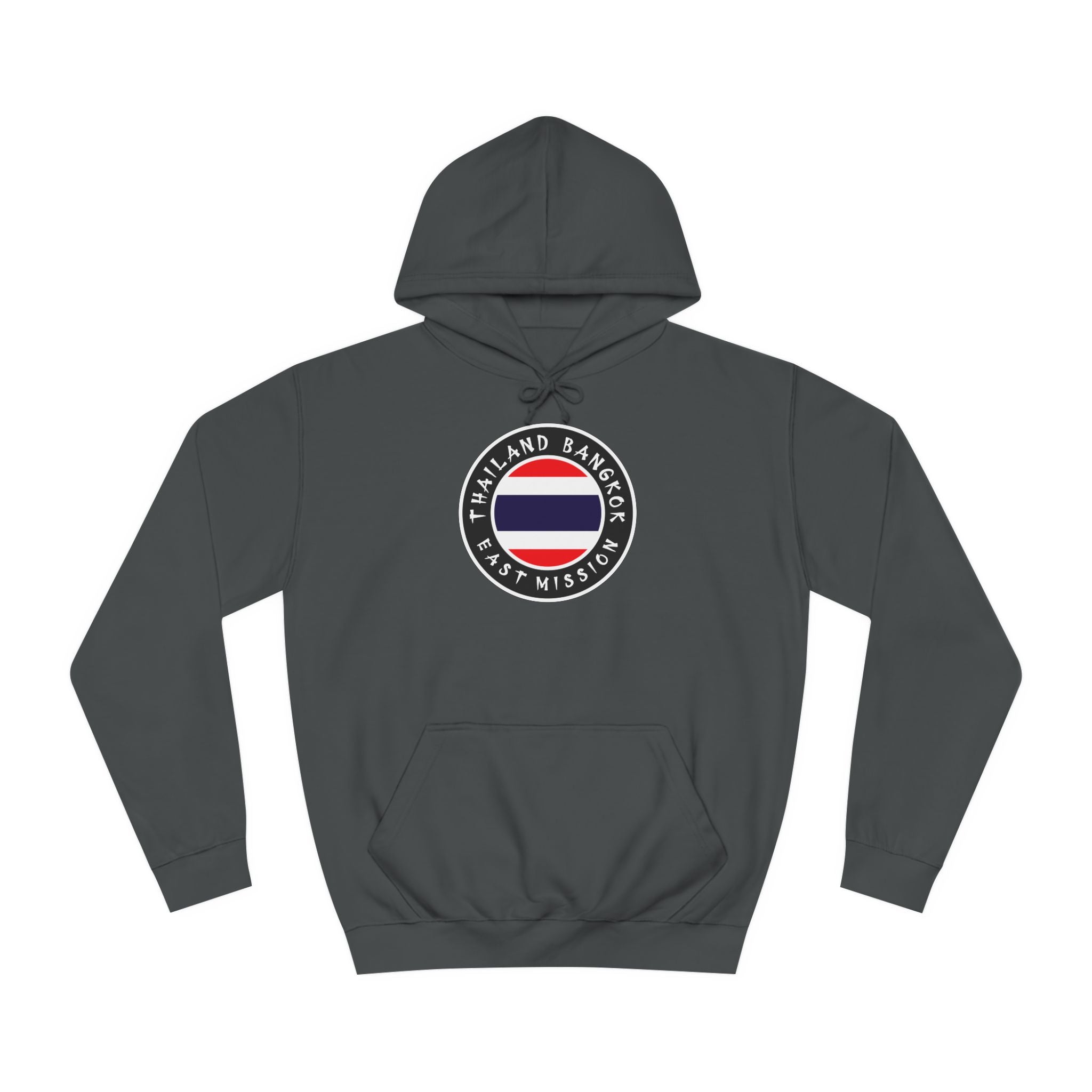 Thailand Bangkok East Mission Flag Logo (Black Border) College Hoodie - Mission Wishlist - LDS Missionary Gift Store
