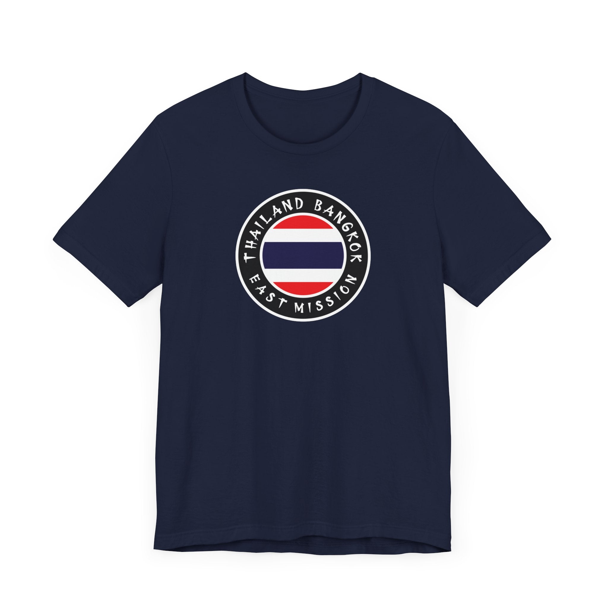 Thailand Bangkok East Mission Flag Logo (Black Border) T-shirt - Mission Wishlist - LDS Missionary Gift Store