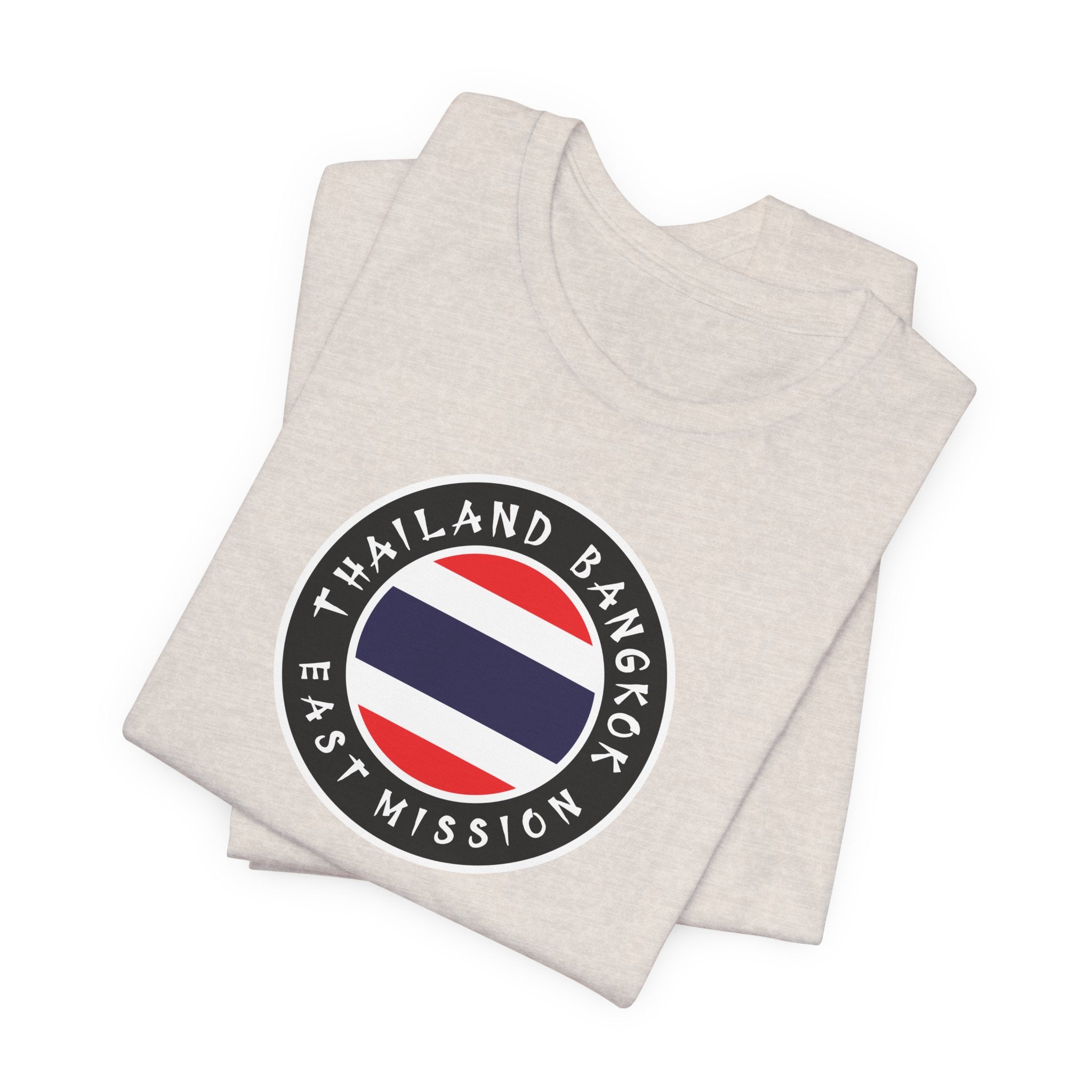 Thailand Bangkok East Mission Flag Logo (Black Border) T-shirt - Mission Wishlist - LDS Missionary Gift Store