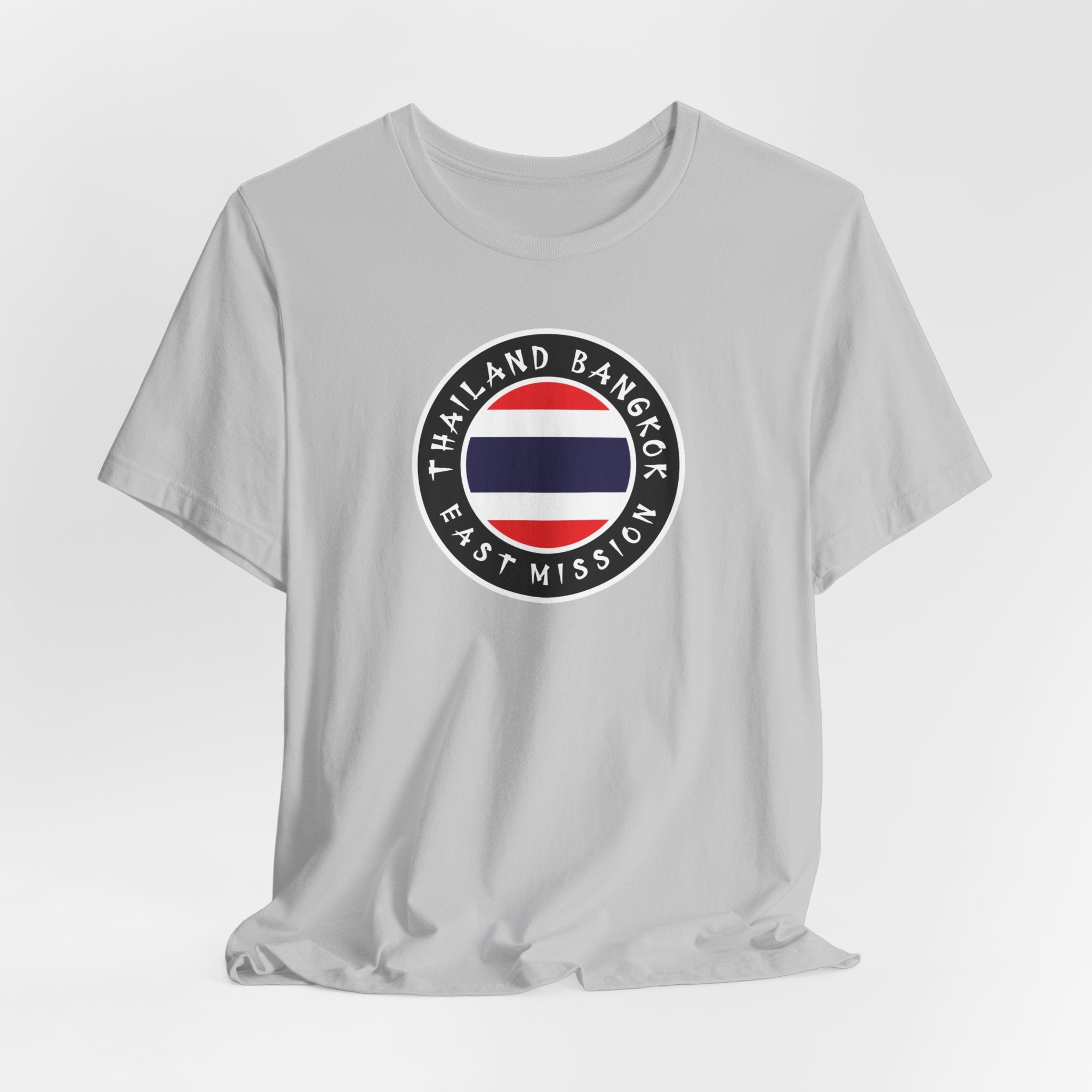 Thailand Bangkok East Mission Flag Logo (Black Border) T-shirt - Mission Wishlist - LDS Missionary Gift Store