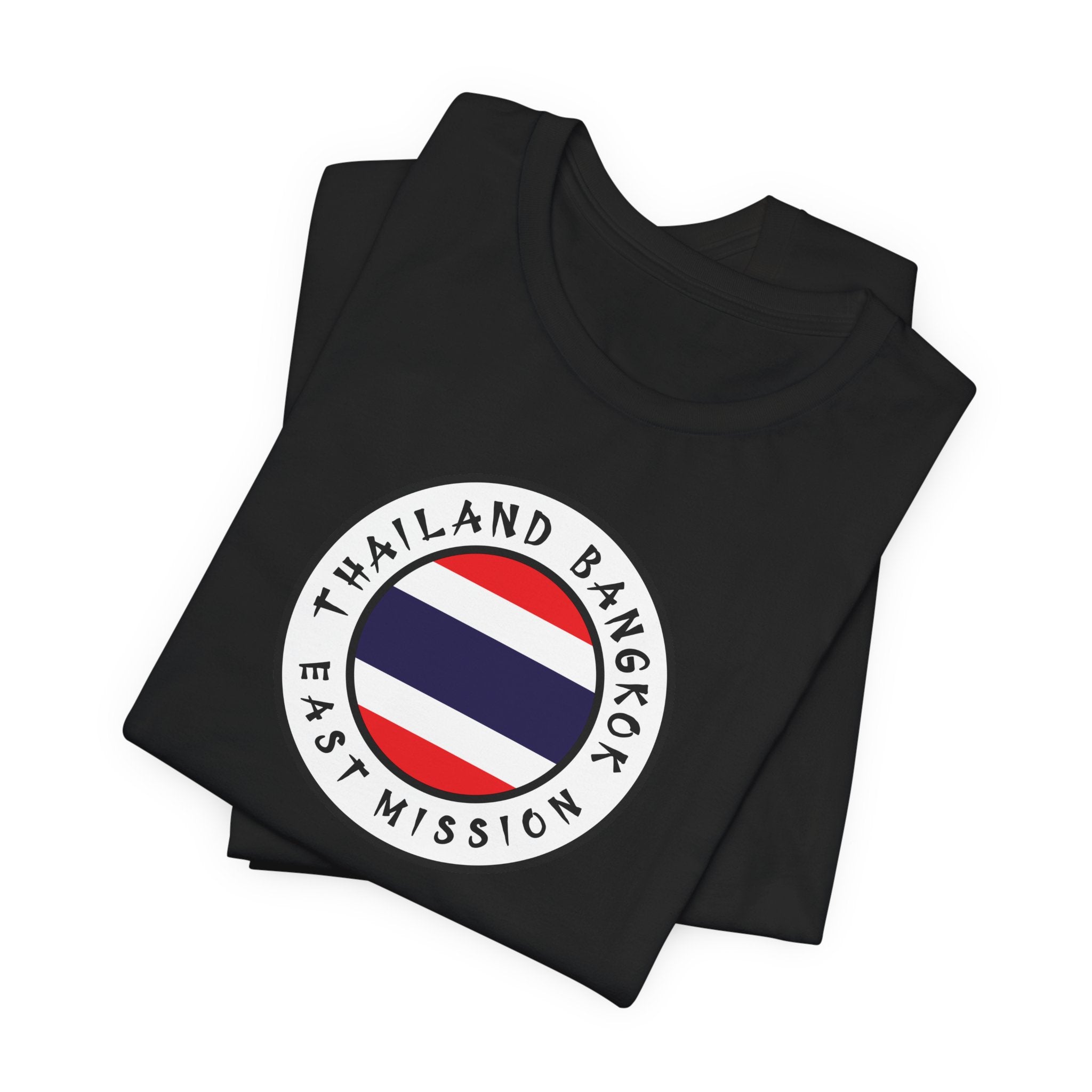 Thailand Bangkok East Mission Flag Logo (White Border) T-shirt - Mission Wishlist - LDS Missionary Gift Store