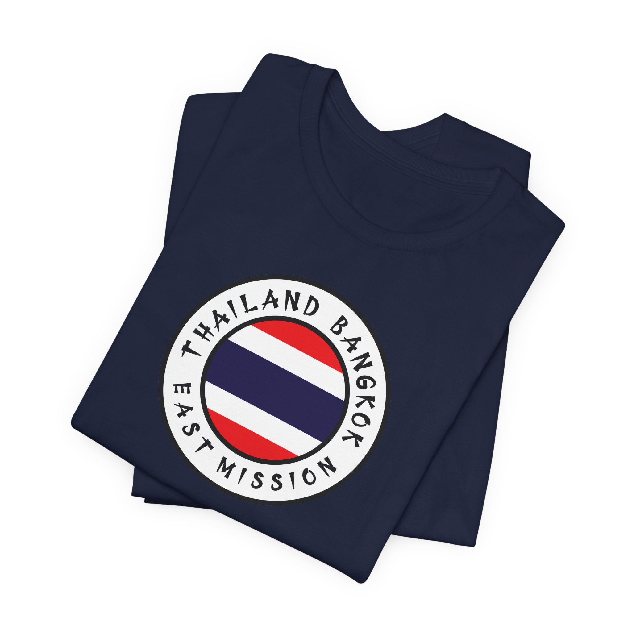 Thailand Bangkok East Mission Flag Logo (White Border) T-shirt - Mission Wishlist - LDS Missionary Gift Store
