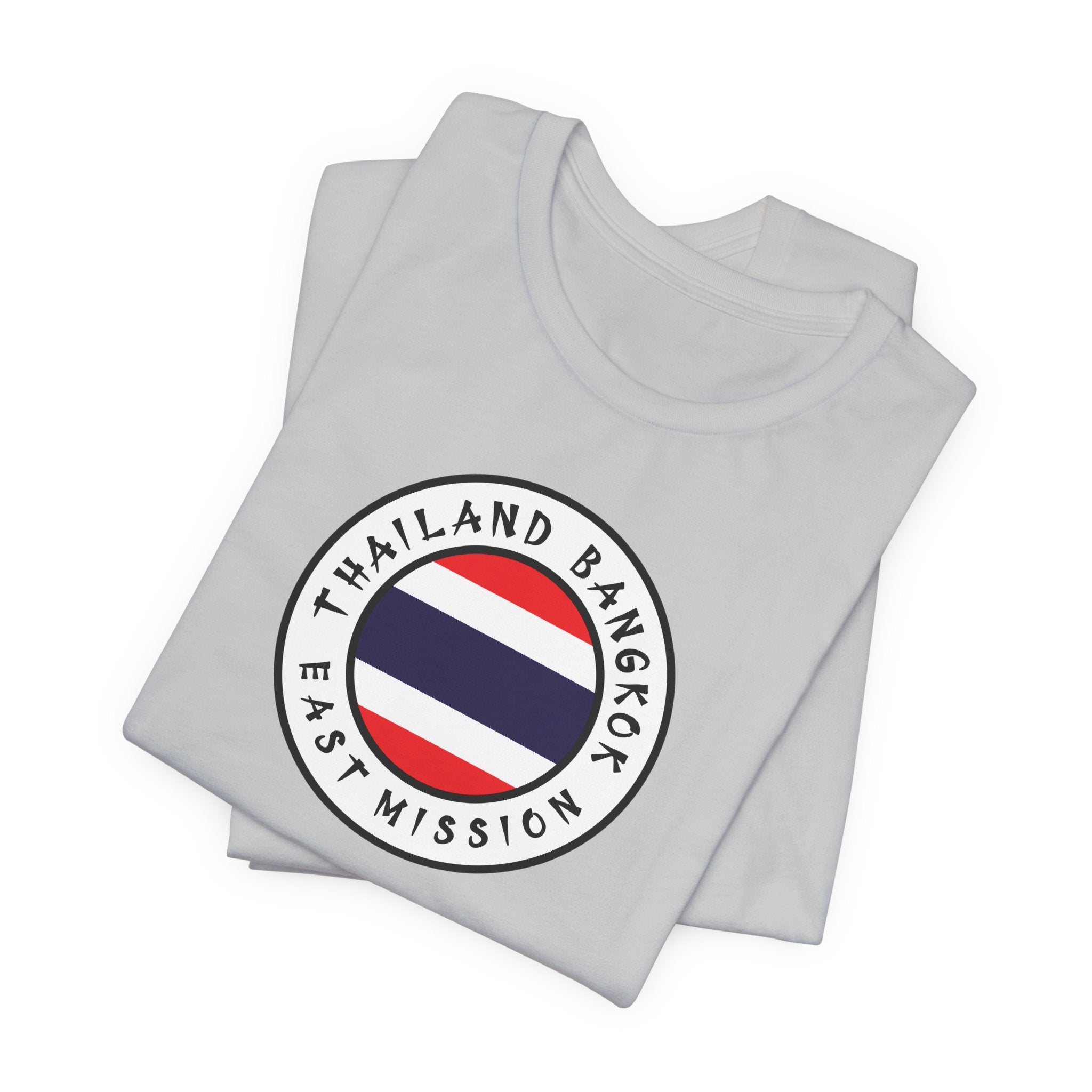 Thailand Bangkok East Mission Flag Logo (White Border) T-shirt - Mission Wishlist - LDS Missionary Gift Store
