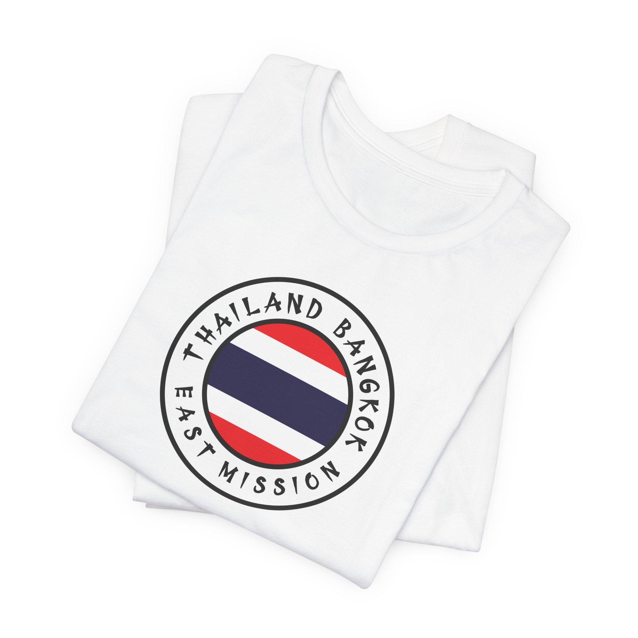 Thailand Bangkok East Mission Flag Logo (White Border) T-shirt - Mission Wishlist - LDS Missionary Gift Store