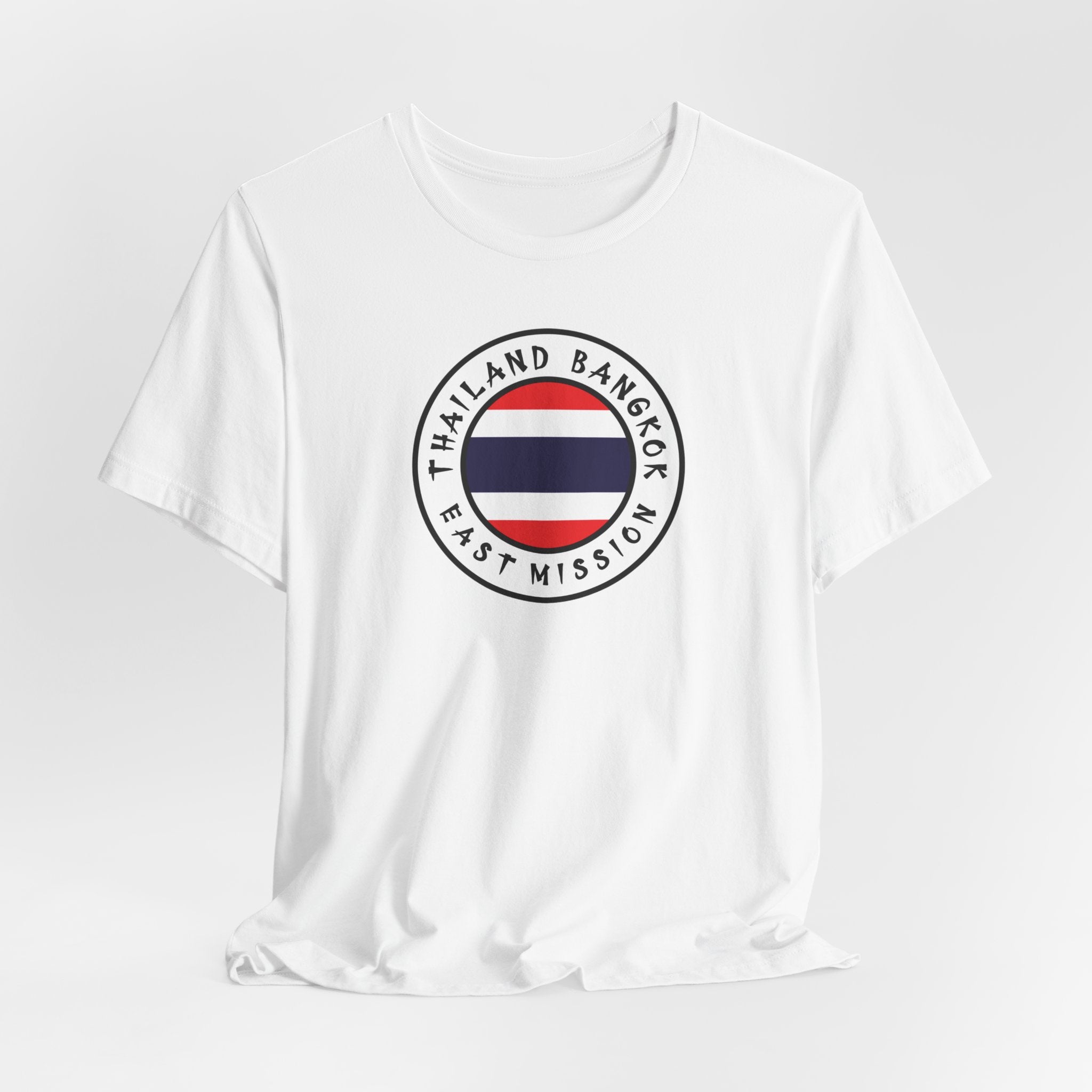 Thailand Bangkok East Mission Flag Logo (White Border) T-shirt - Mission Wishlist - LDS Missionary Gift Store