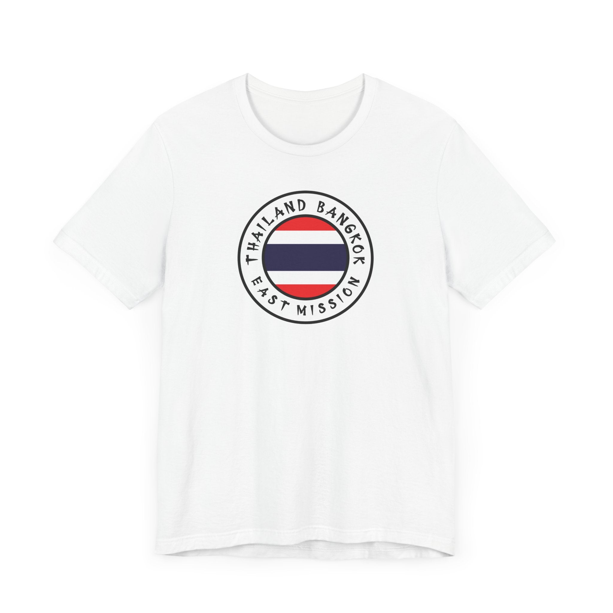 Thailand Bangkok East Mission Flag Logo (White Border) T-shirt - Mission Wishlist - LDS Missionary Gift Store