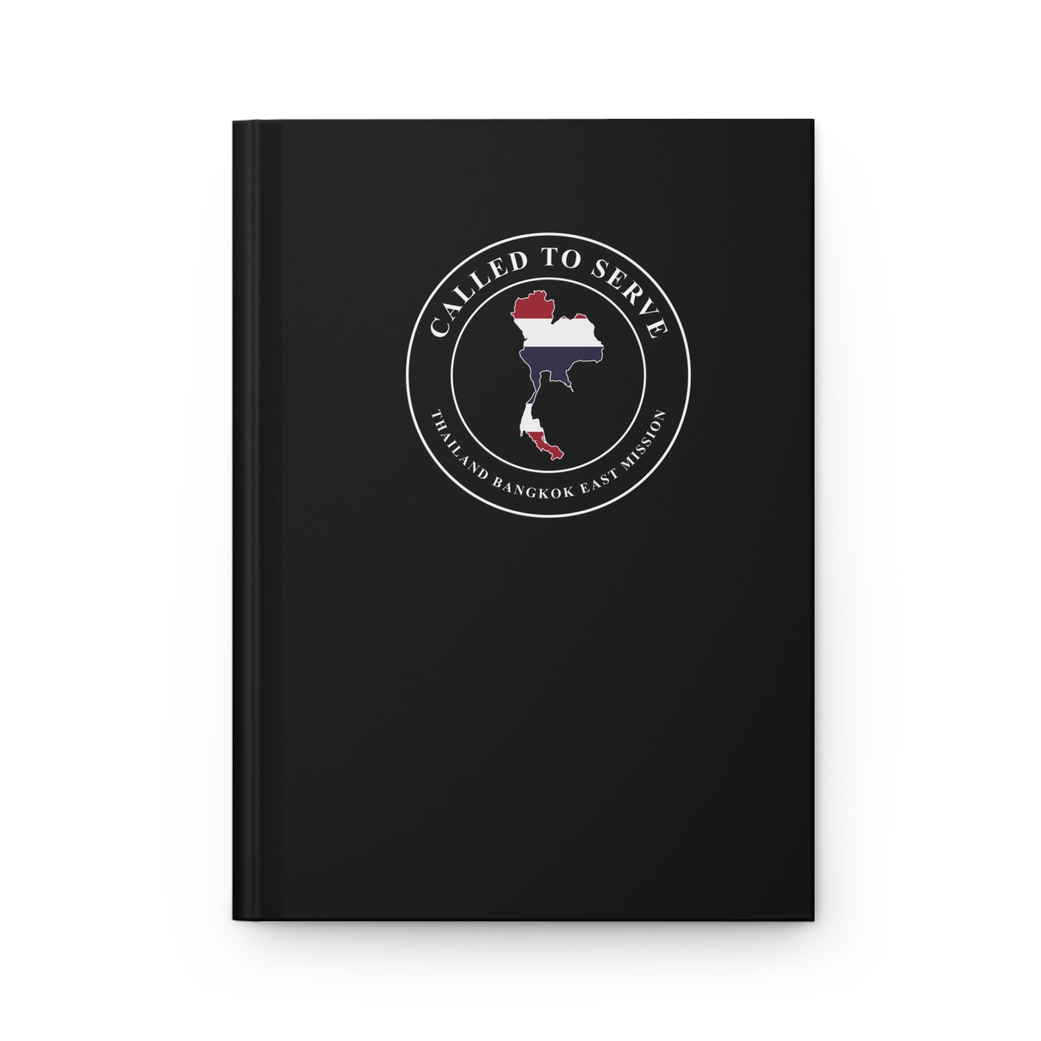 Thailand Bangkok East Mission Flag Map Called to Serve Black Hardcover Journal Matte - Mission Wishlist - LDS Missionary Gift Store