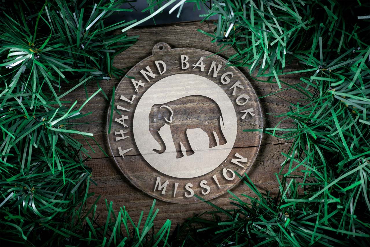 Thailand Bangkok Mission Christmas Ornament - Latter-Day Saint LDS Missionary Gift - Book of Mormon