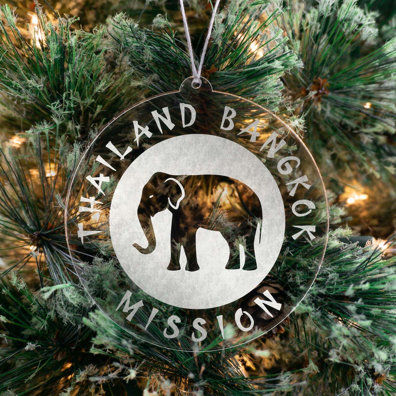 Thailand Bangkok Mission Christmas Ornament - Latter-Day Saint LDS Missionary Gift - Book of Mormon