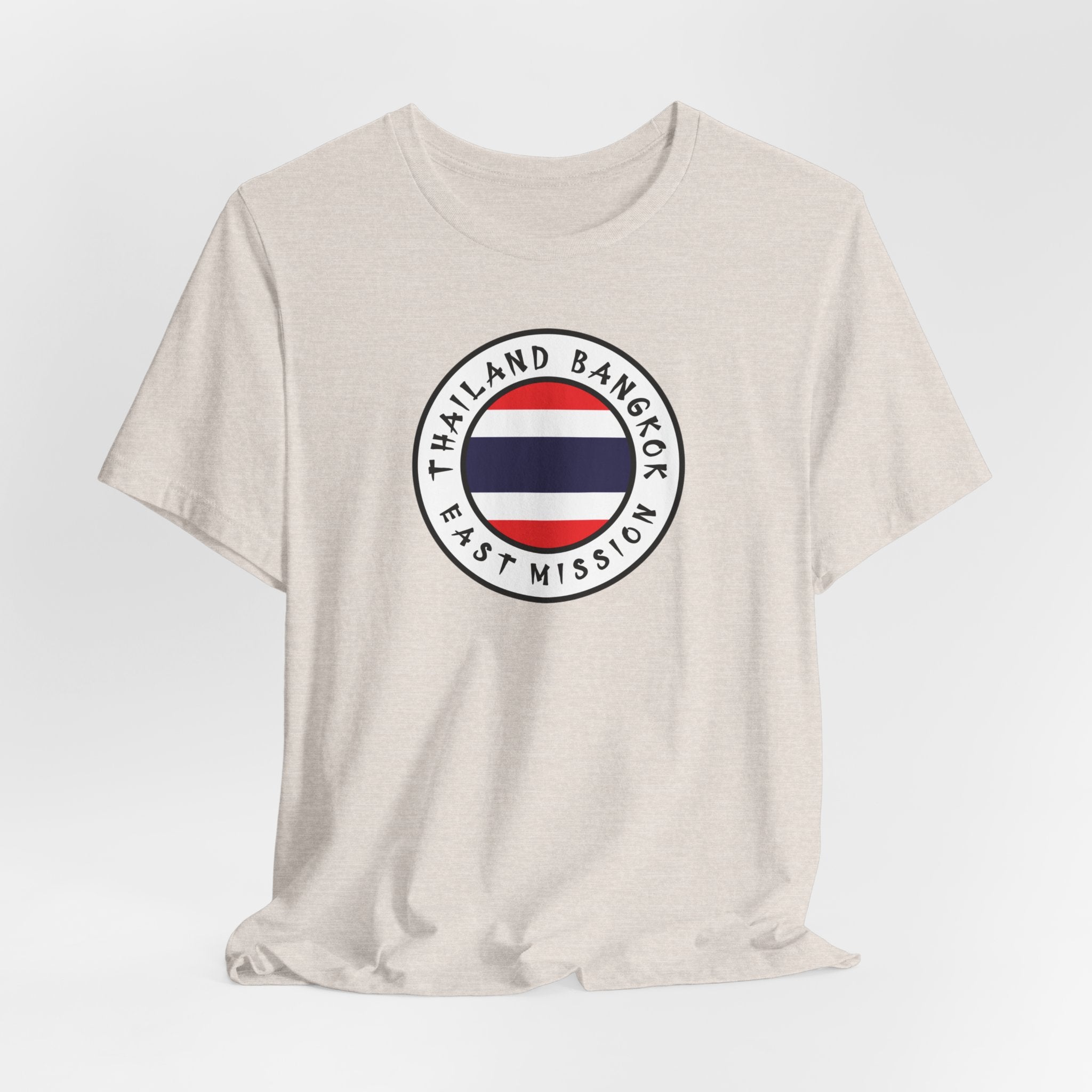 Thailand Bangkok West Mission Flag Logo (White Border) T-shirt - Latter-Day Saint LDS Missionary Gift - Book of Mormon