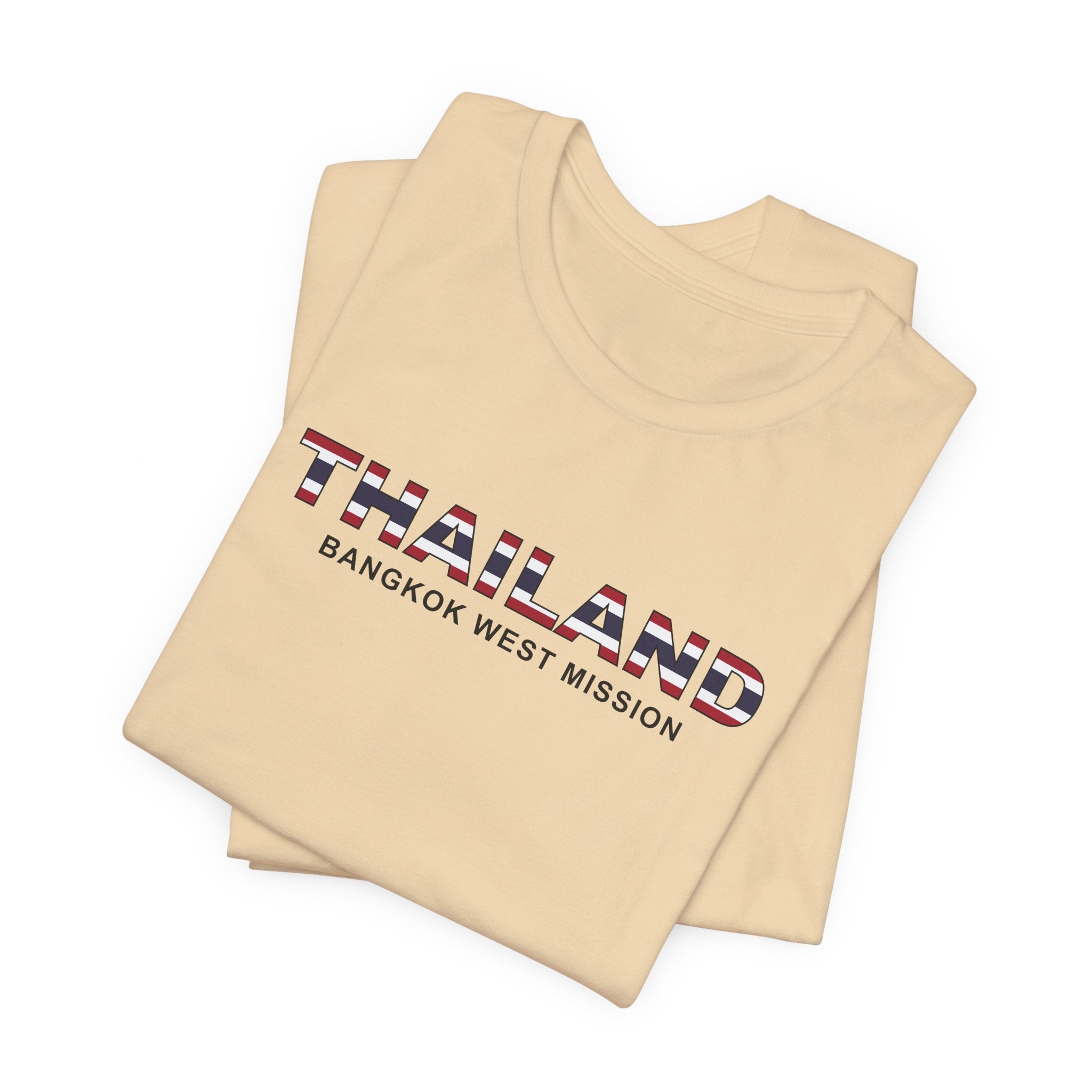 Thailand Bangkok West Mission Flag Title T-shirt - Mission Wishlist - LDS Missionary Gift Store