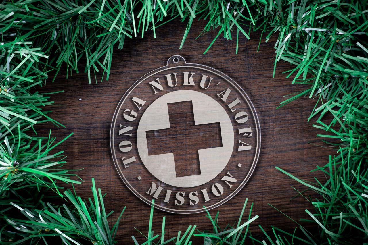Tonga Nukuʻalofa Mission Christmas Ornament - Latter-Day Saint LDS Missionary Gift - Book of Mormon