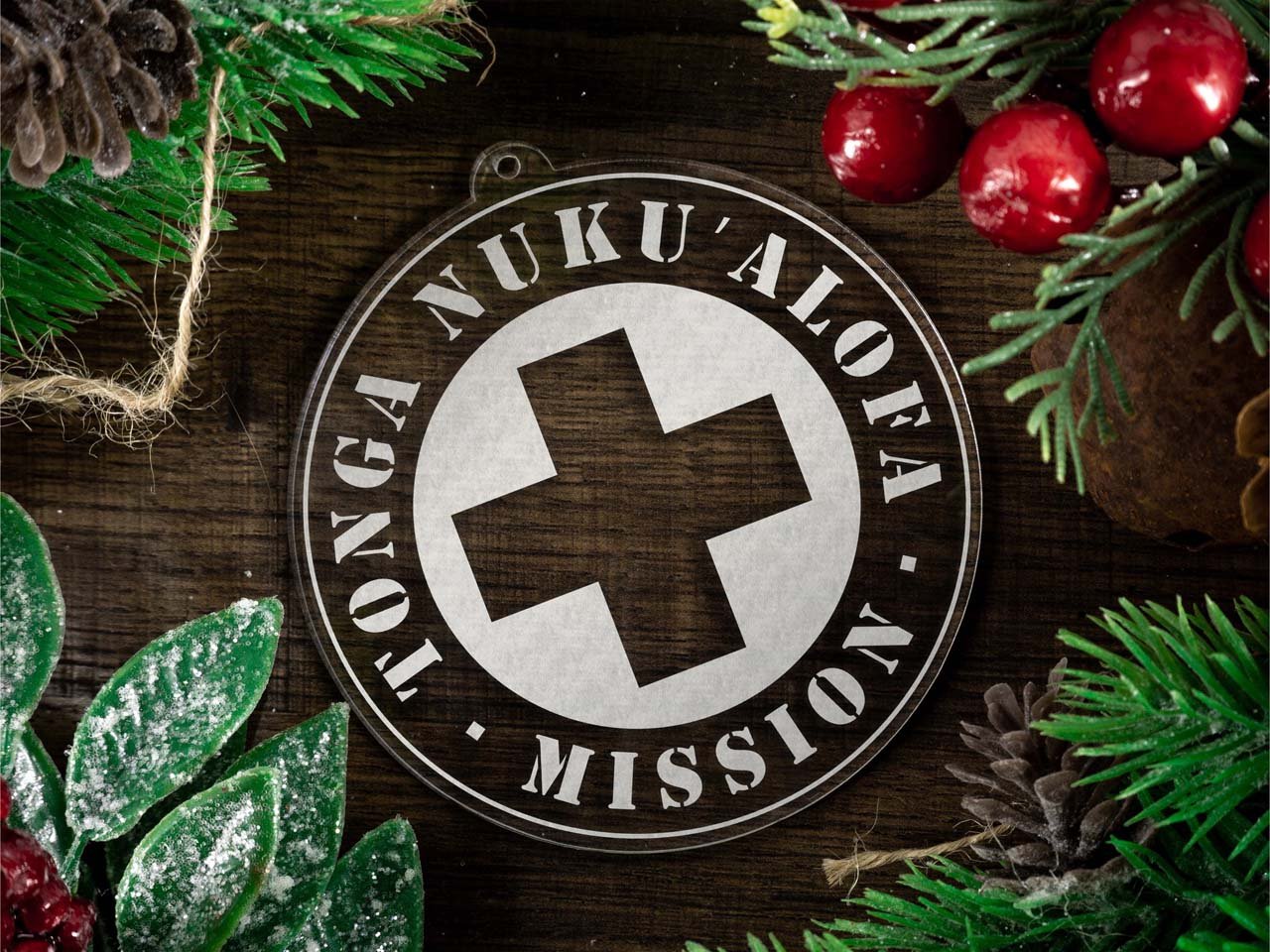 Tonga Nukuʻalofa Mission Christmas Ornament - Latter-Day Saint LDS Missionary Gift - Book of Mormon