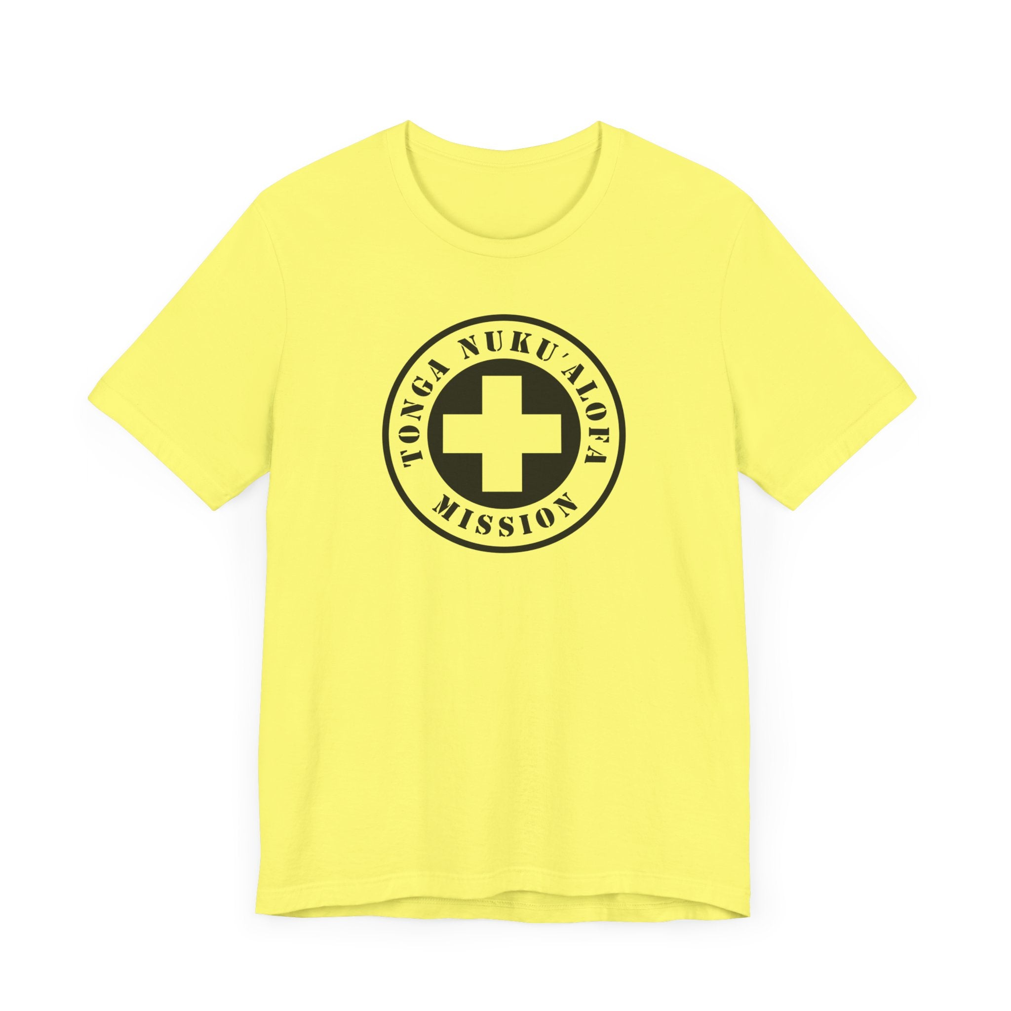 Tonga Nukualofa Mission Circular Monochrome Logo T-Shirt - Mission Wishlist - LDS Missionary Gift Store