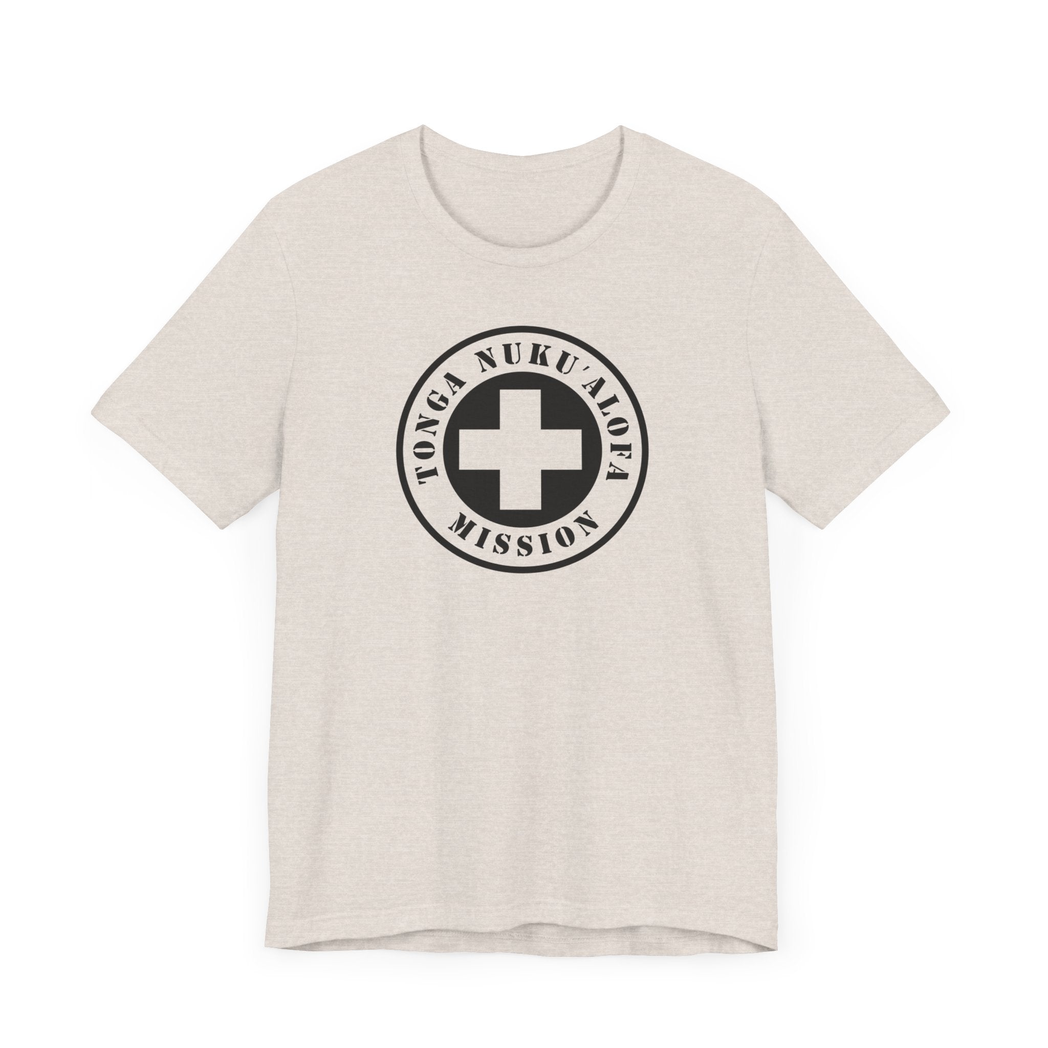 Tonga Nukualofa Mission Circular Monochrome Logo T-Shirt - Mission Wishlist - LDS Missionary Gift Store