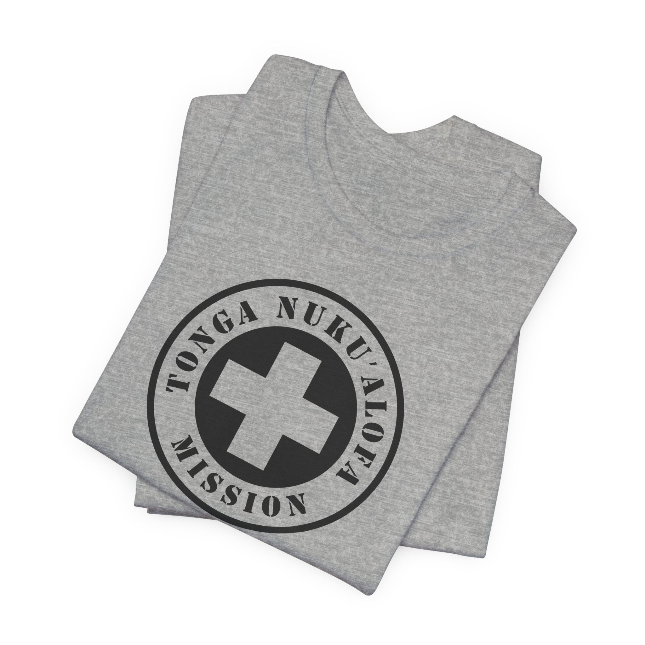 Tonga Nukualofa Mission Circular Monochrome Logo T-Shirt - Mission Wishlist - LDS Missionary Gift Store