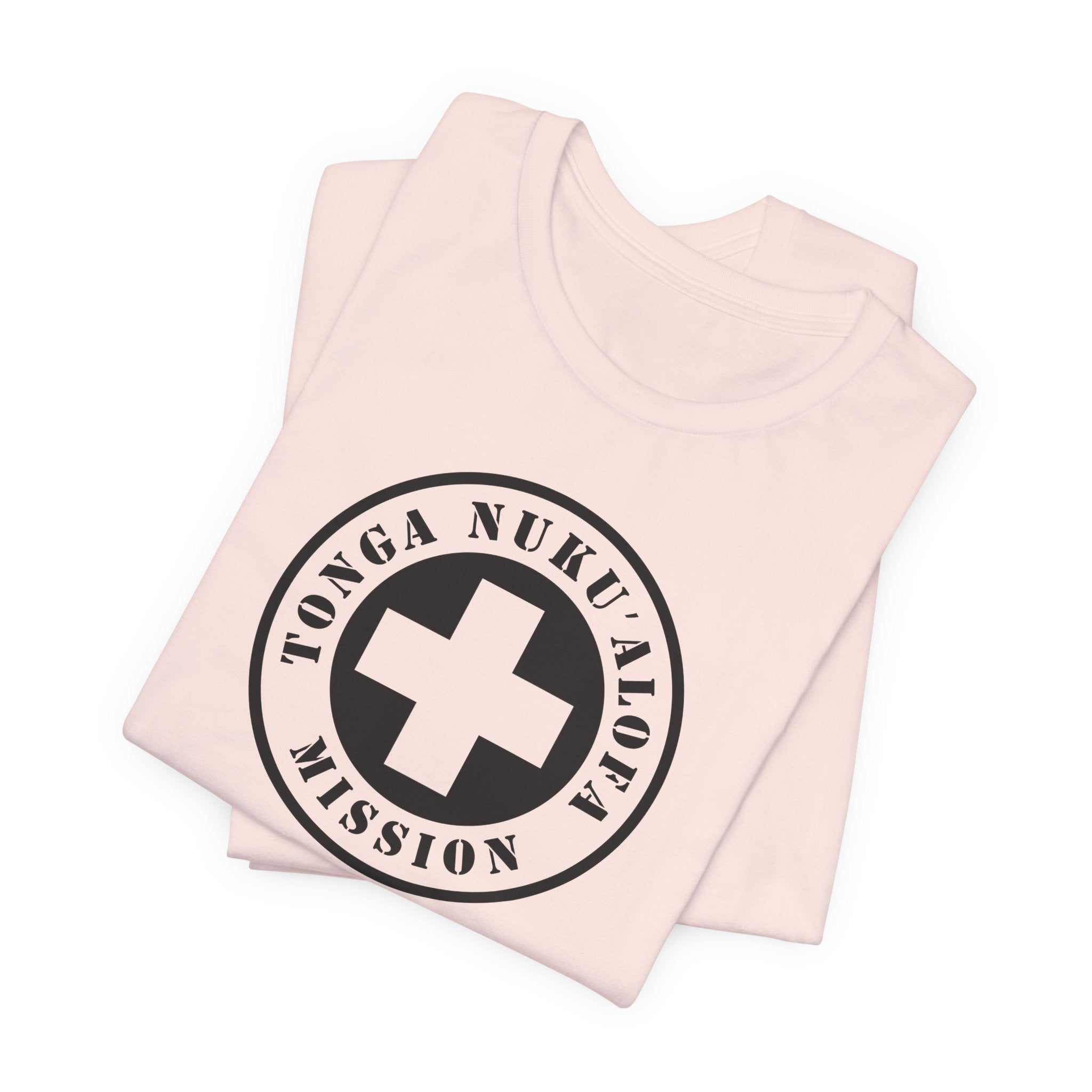 Tonga Nukualofa Mission Circular Monochrome Logo T-Shirt - Mission Wishlist - LDS Missionary Gift Store