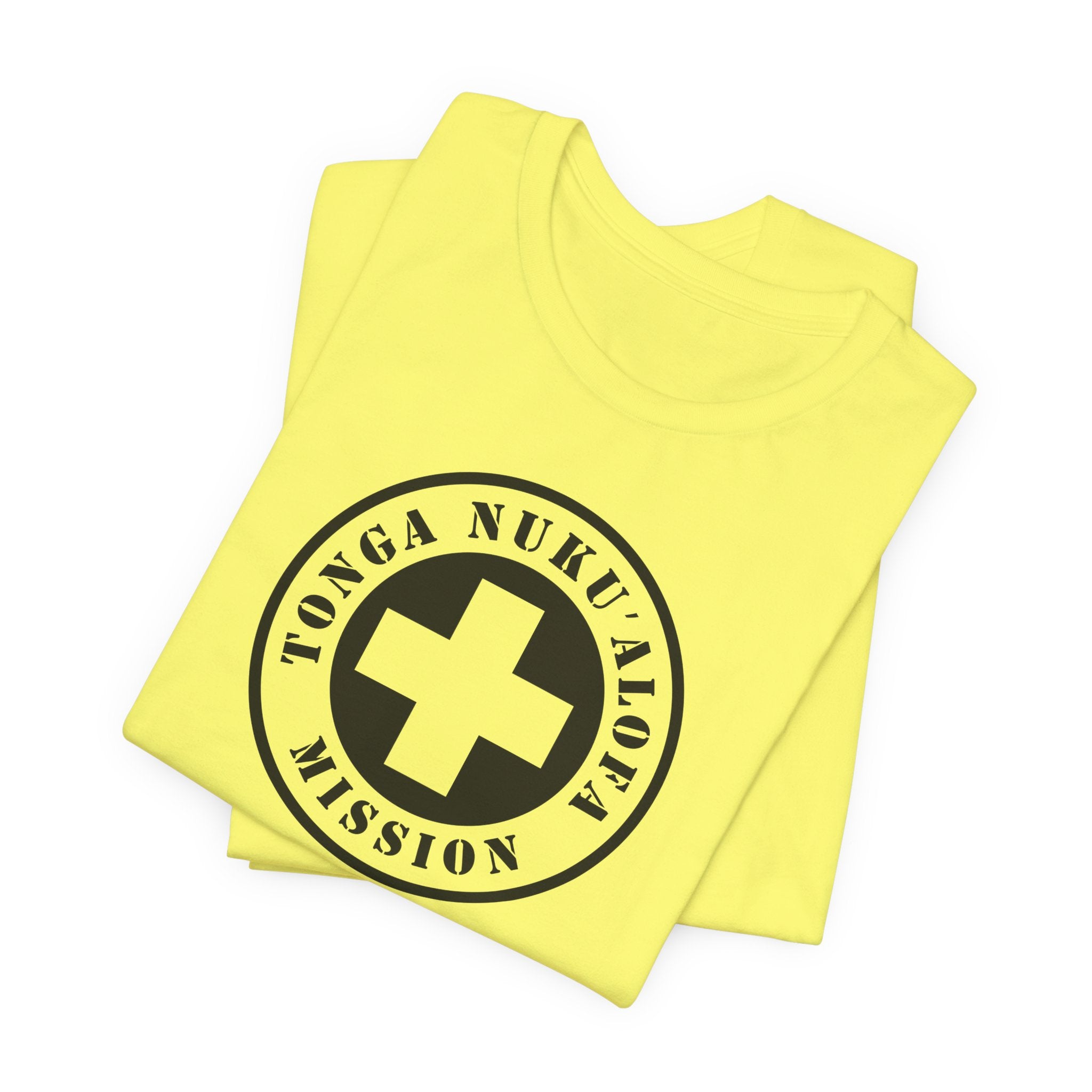 Tonga Nukualofa Mission Circular Monochrome Logo T-Shirt - Mission Wishlist - LDS Missionary Gift Store