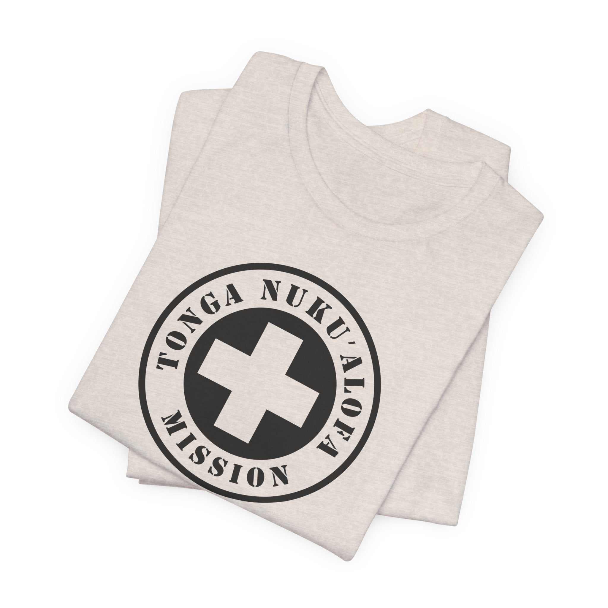 Tonga Nukualofa Mission Circular Monochrome Logo T-Shirt - Mission Wishlist - LDS Missionary Gift Store