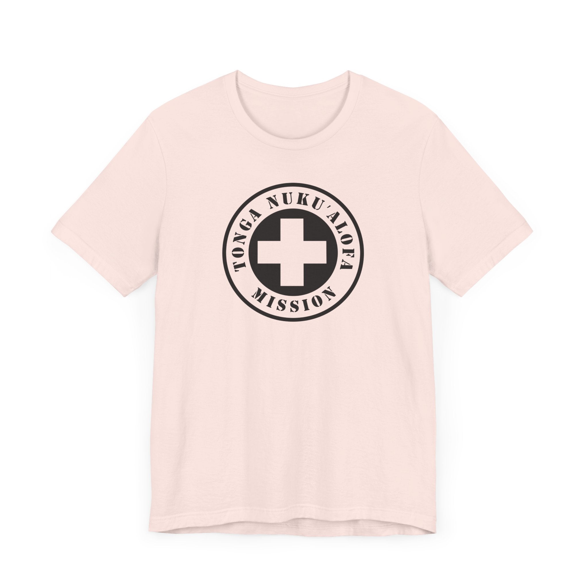 Tonga Nukualofa Mission Circular Monochrome Logo T-Shirt - Mission Wishlist - LDS Missionary Gift Store