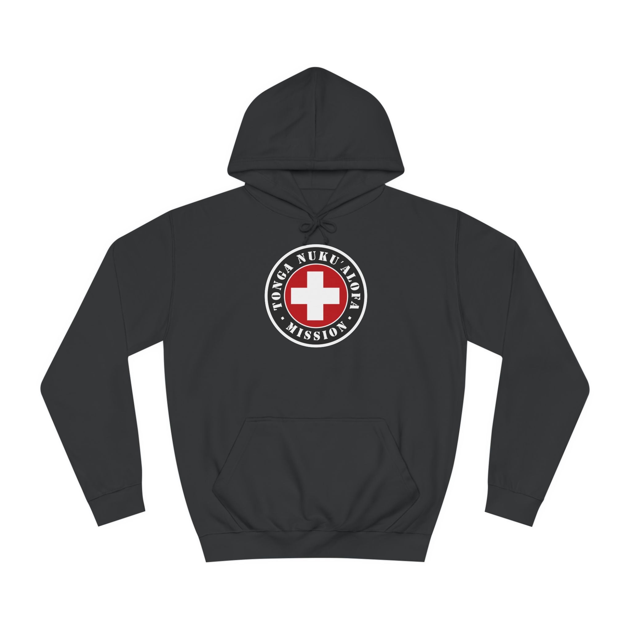 Tonga Nukualofa Mission Flag Logo (Black Border) College Hoodie - Mission Wishlist - LDS Missionary Gift Store