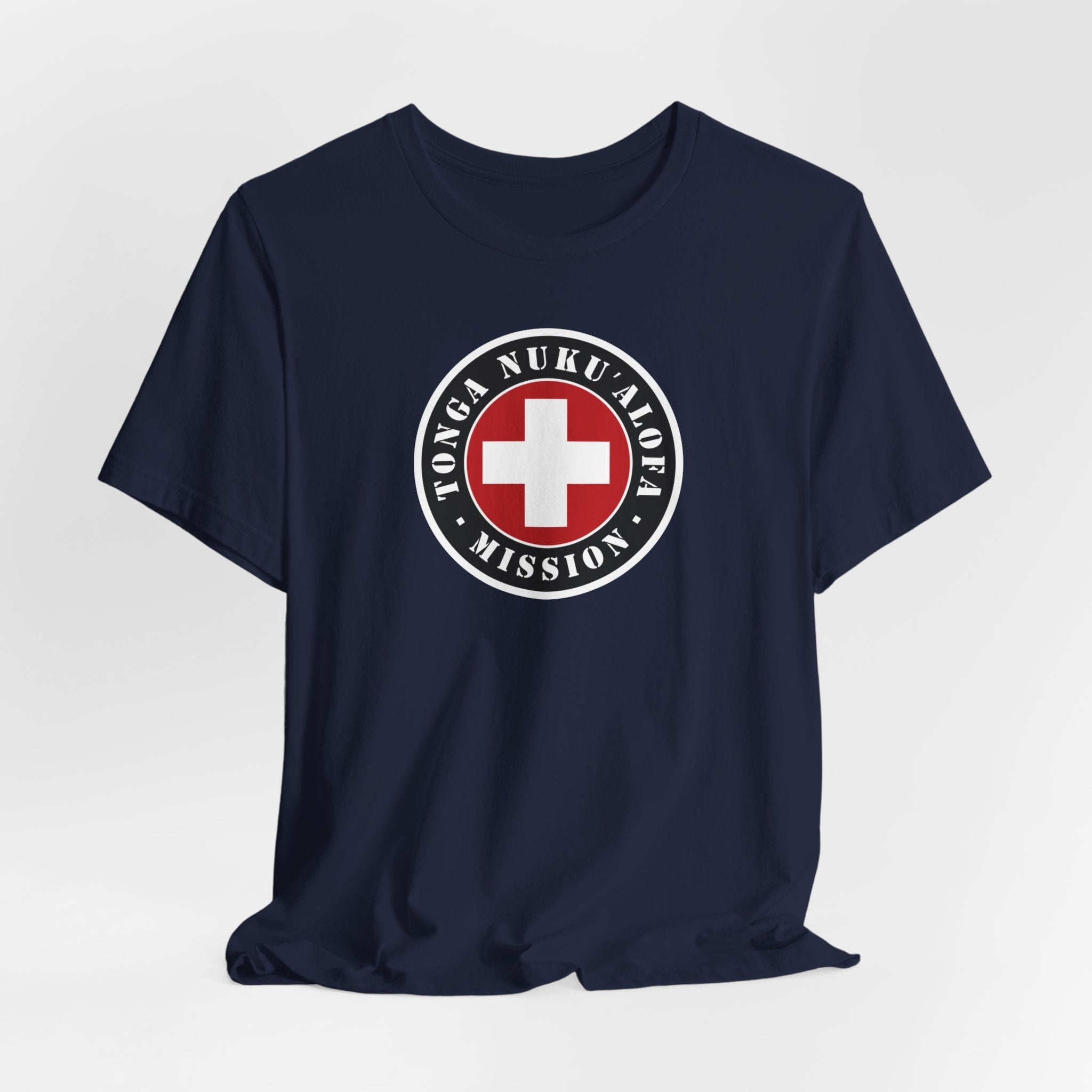 Tonga Nukualofa Mission Flag Logo (Black Border) T-shirt - Mission Wishlist - LDS Missionary Gift Store