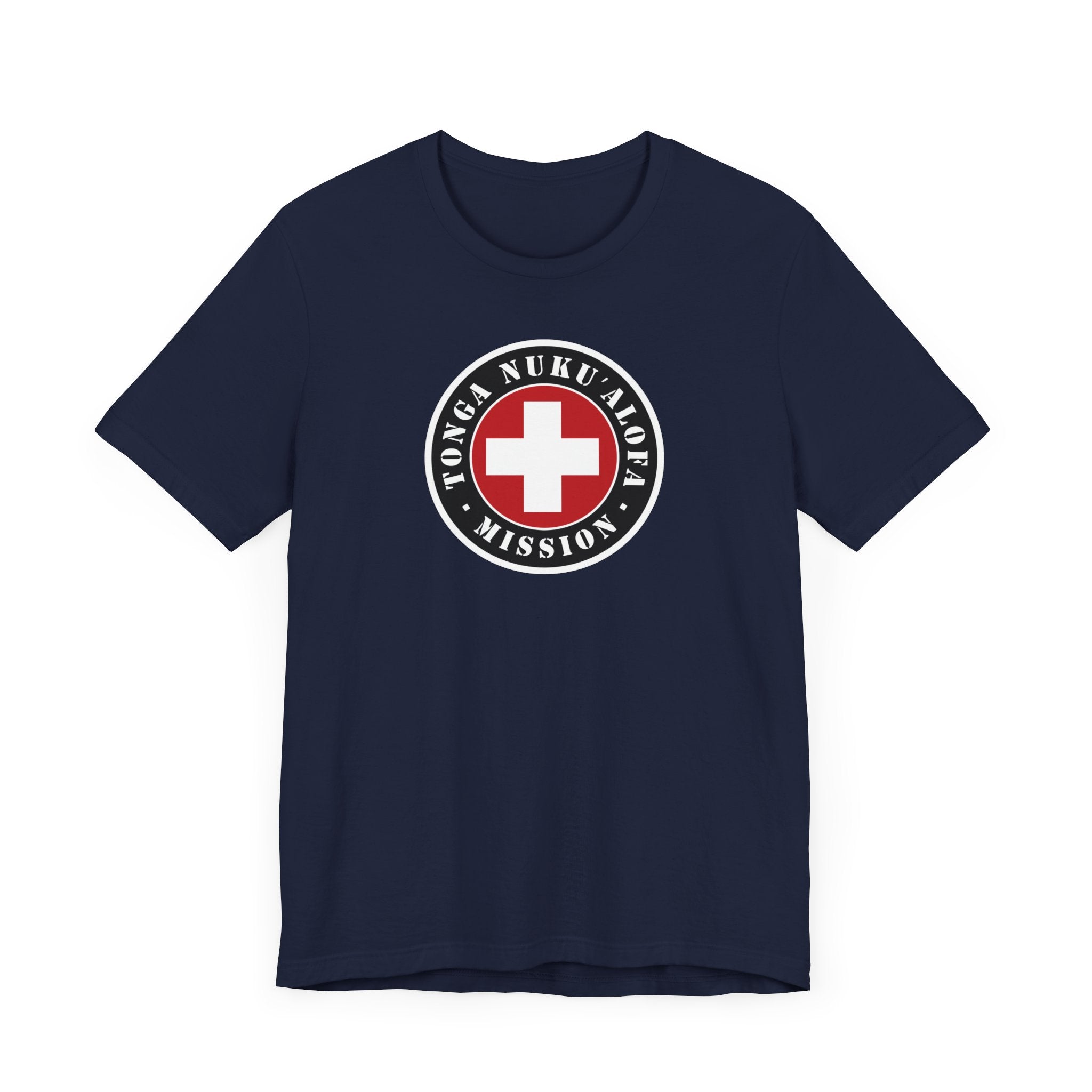 Tonga Nukualofa Mission Flag Logo (Black Border) T-shirt - Mission Wishlist - LDS Missionary Gift Store