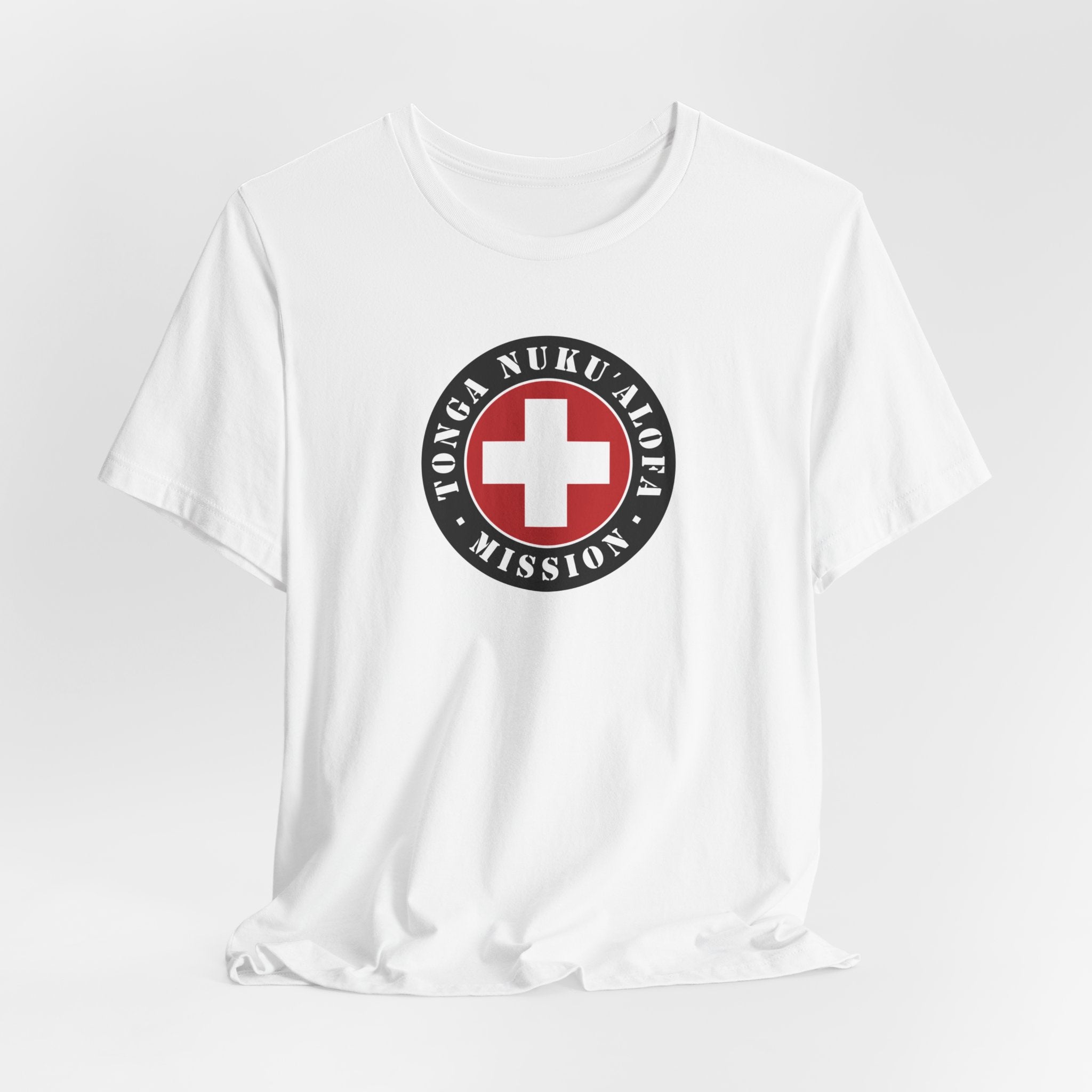 Tonga Nukualofa Mission Flag Logo (Black Border) T-shirt - Mission Wishlist - LDS Missionary Gift Store