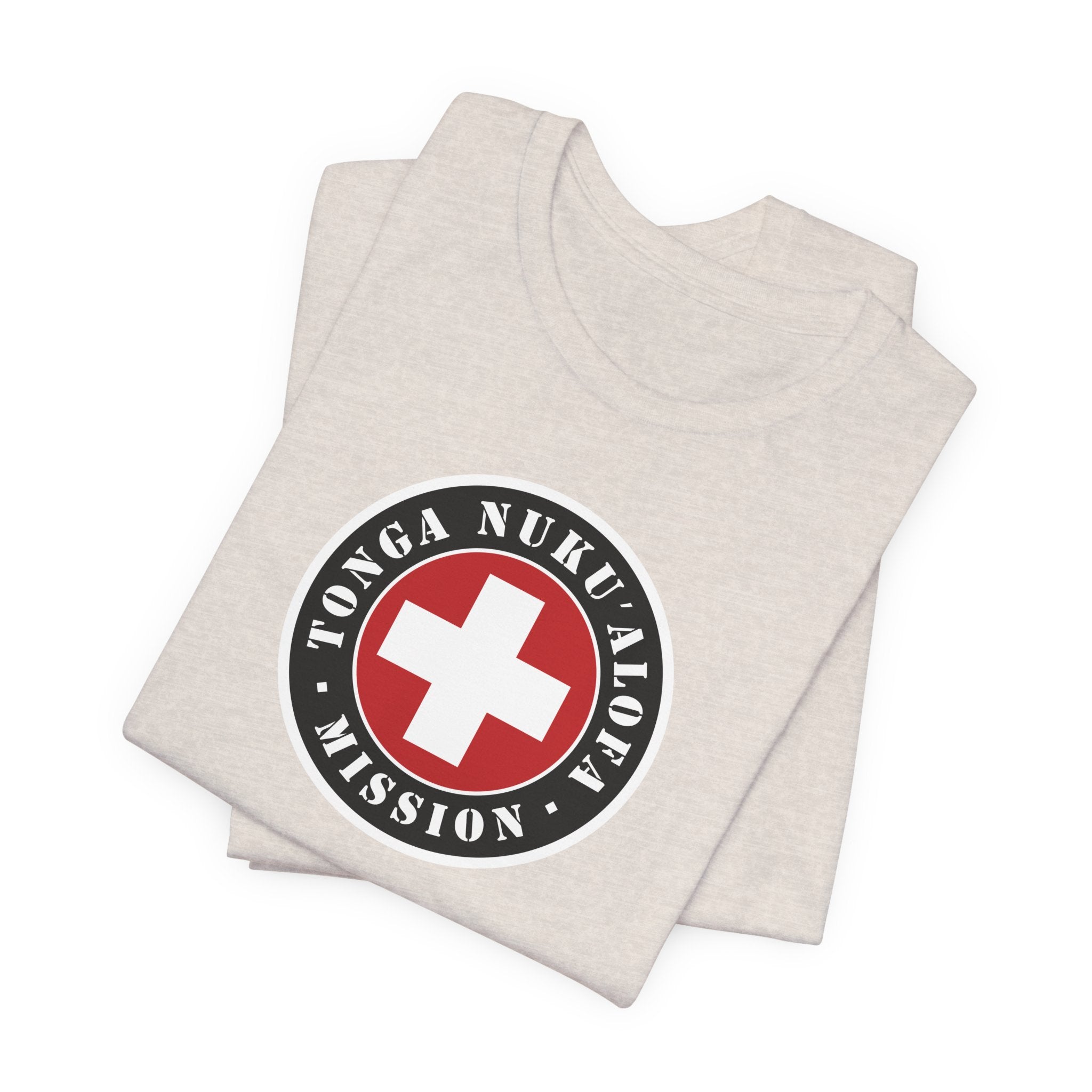 Tonga Nukualofa Mission Flag Logo (Black Border) T-shirt - Mission Wishlist - LDS Missionary Gift Store