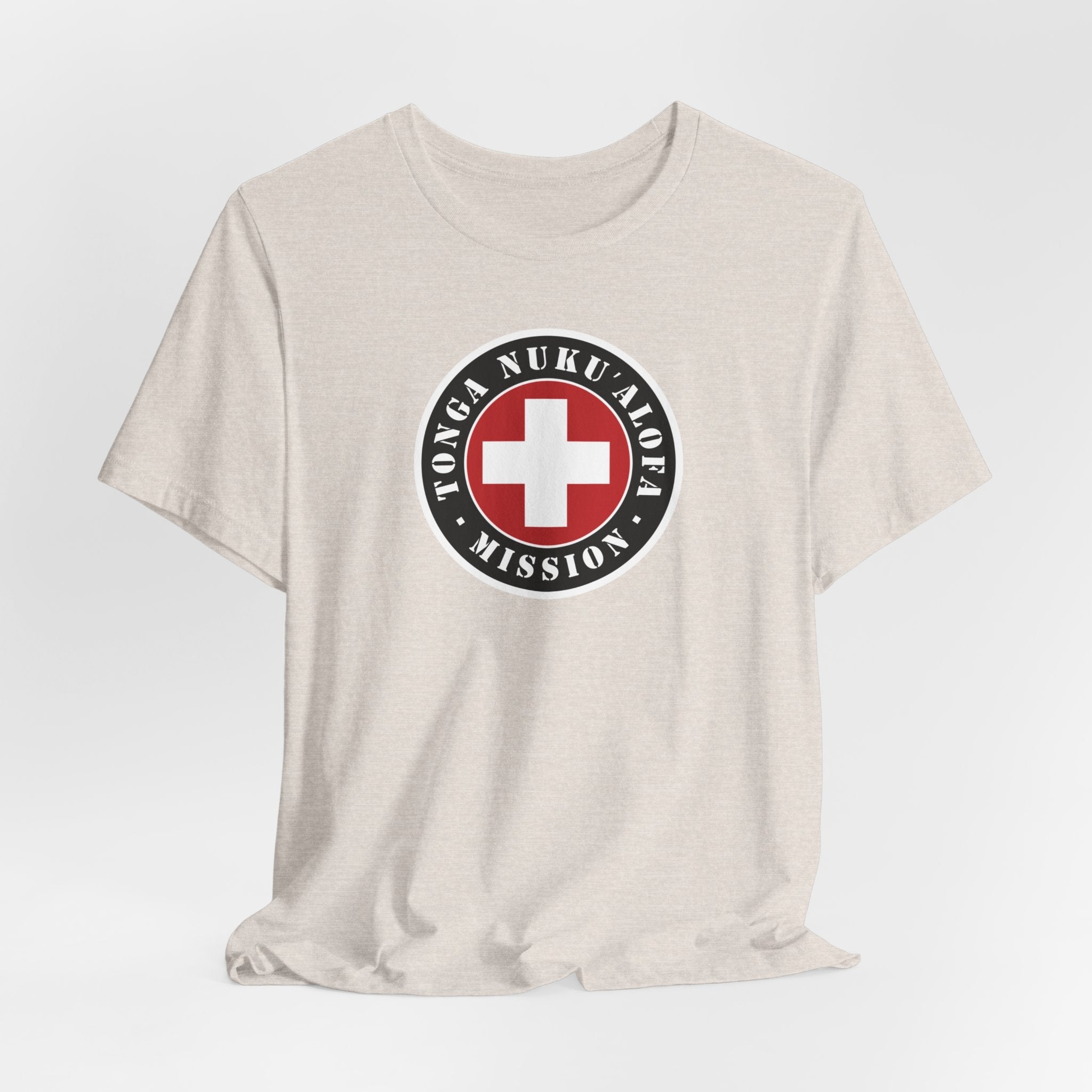 Tonga Nukualofa Mission Flag Logo (Black Border) T-shirt - Mission Wishlist - LDS Missionary Gift Store
