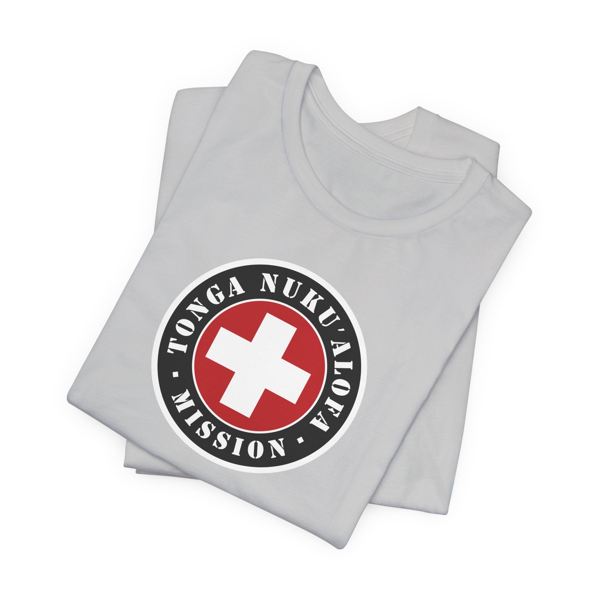 Tonga Nukualofa Mission Flag Logo (Black Border) T-shirt - Mission Wishlist - LDS Missionary Gift Store