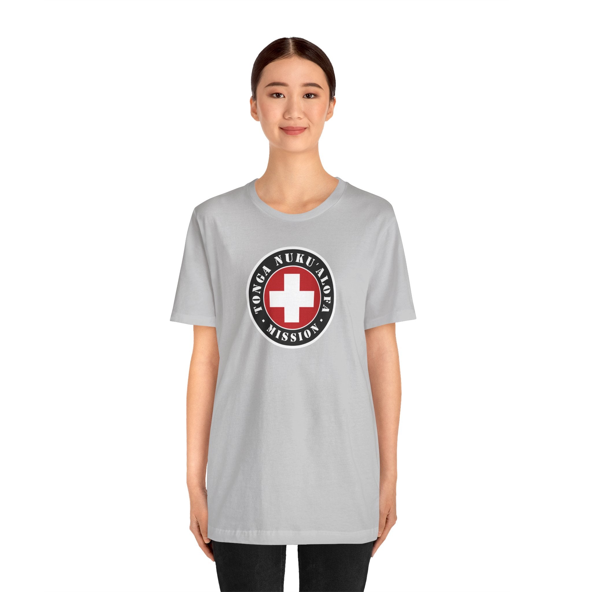 Tonga Nukualofa Mission Flag Logo (Black Border) T-shirt - Mission Wishlist - LDS Missionary Gift Store