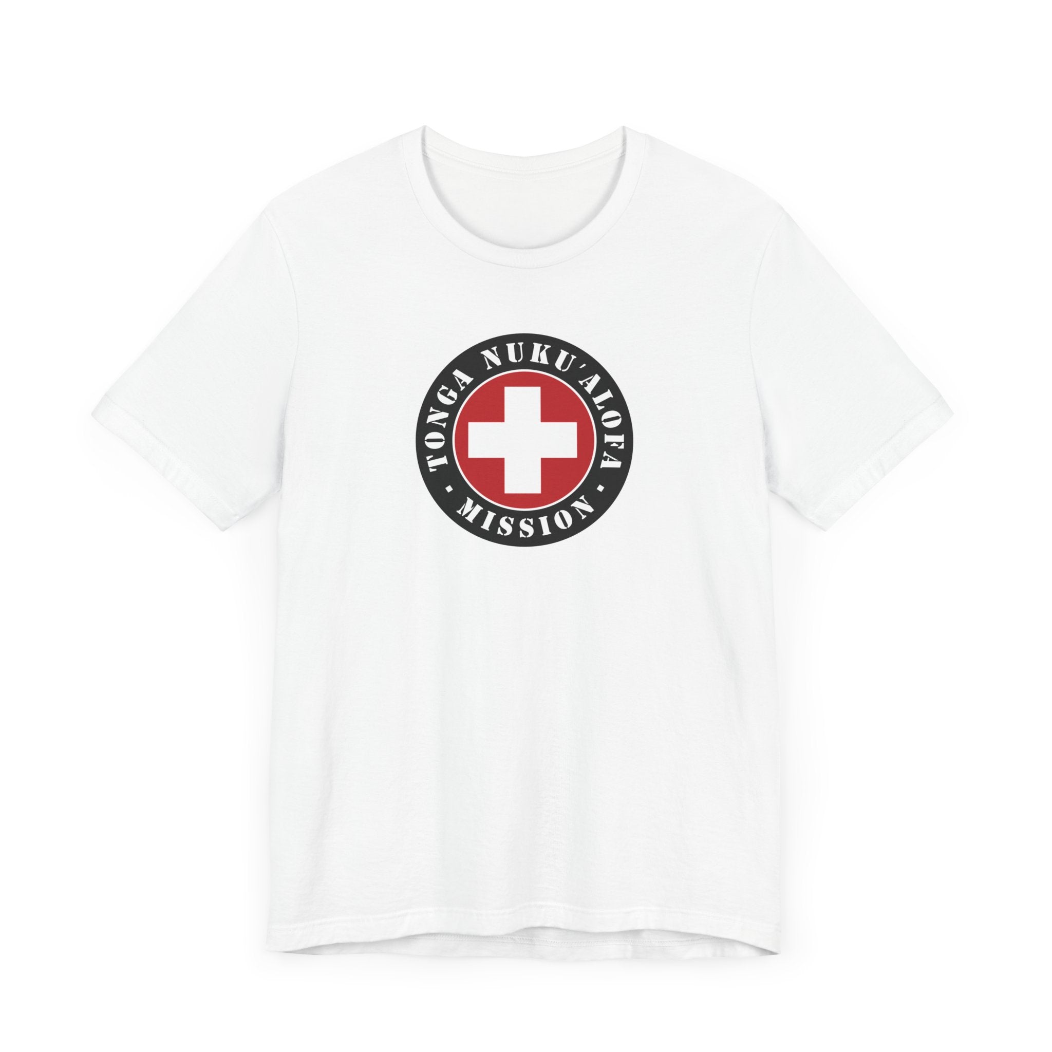 Tonga Nukualofa Mission Flag Logo (Black Border) T-shirt - Mission Wishlist - LDS Missionary Gift Store