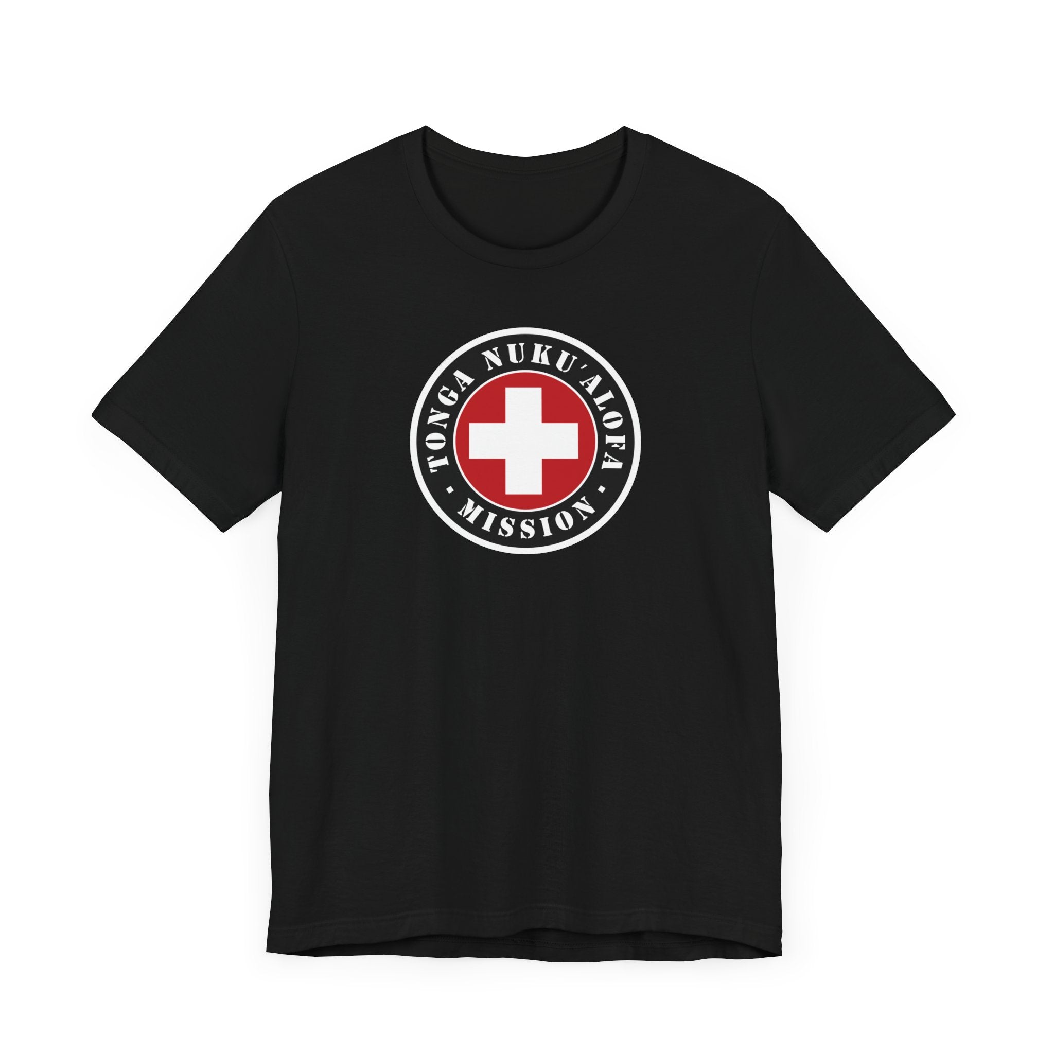 Tonga Nukualofa Mission Flag Logo (Black Border) T-shirt - Mission Wishlist - LDS Missionary Gift Store