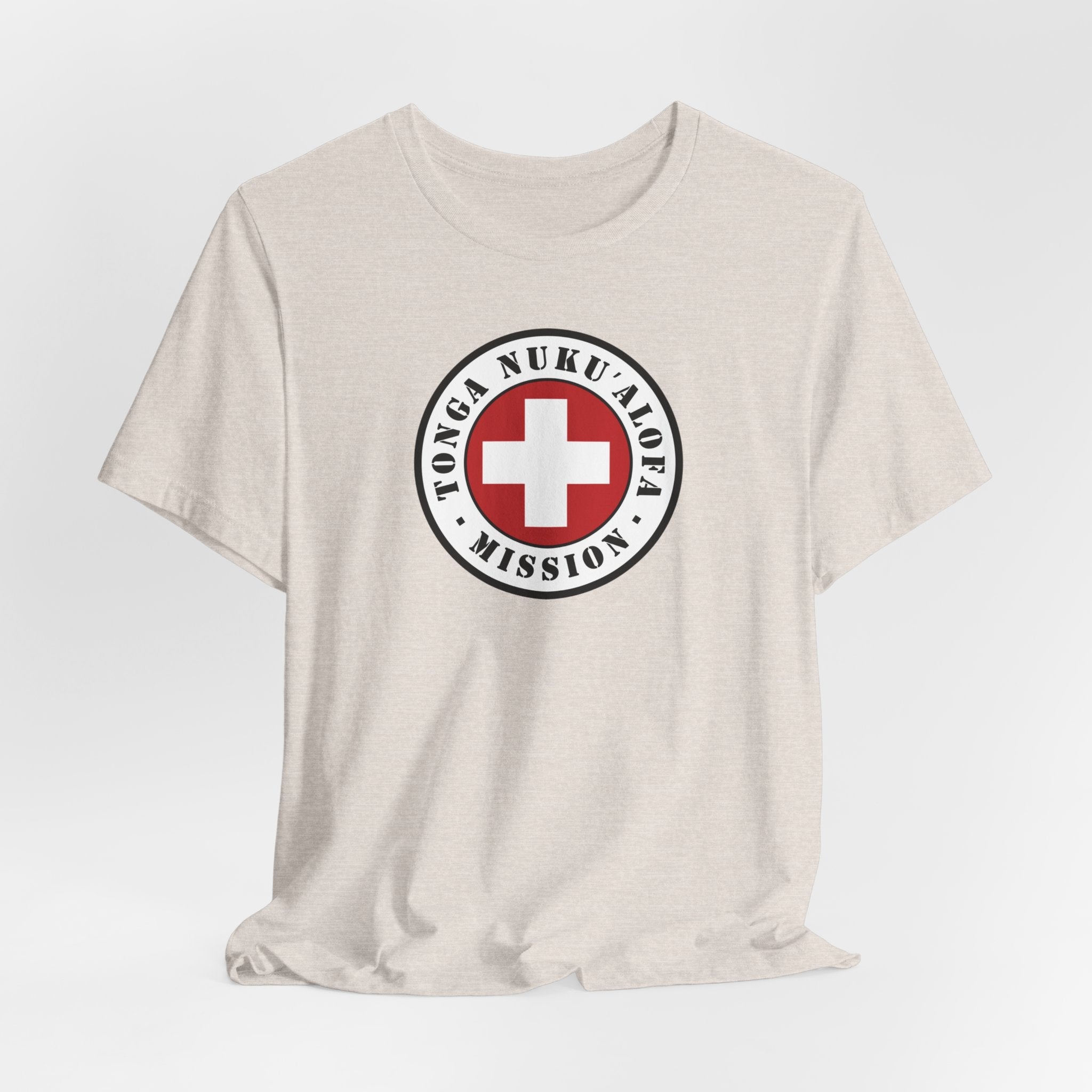 Tonga Nukualofa Mission Flag Logo (White Border) T-shirt - Mission Wishlist - LDS Missionary Gift Store