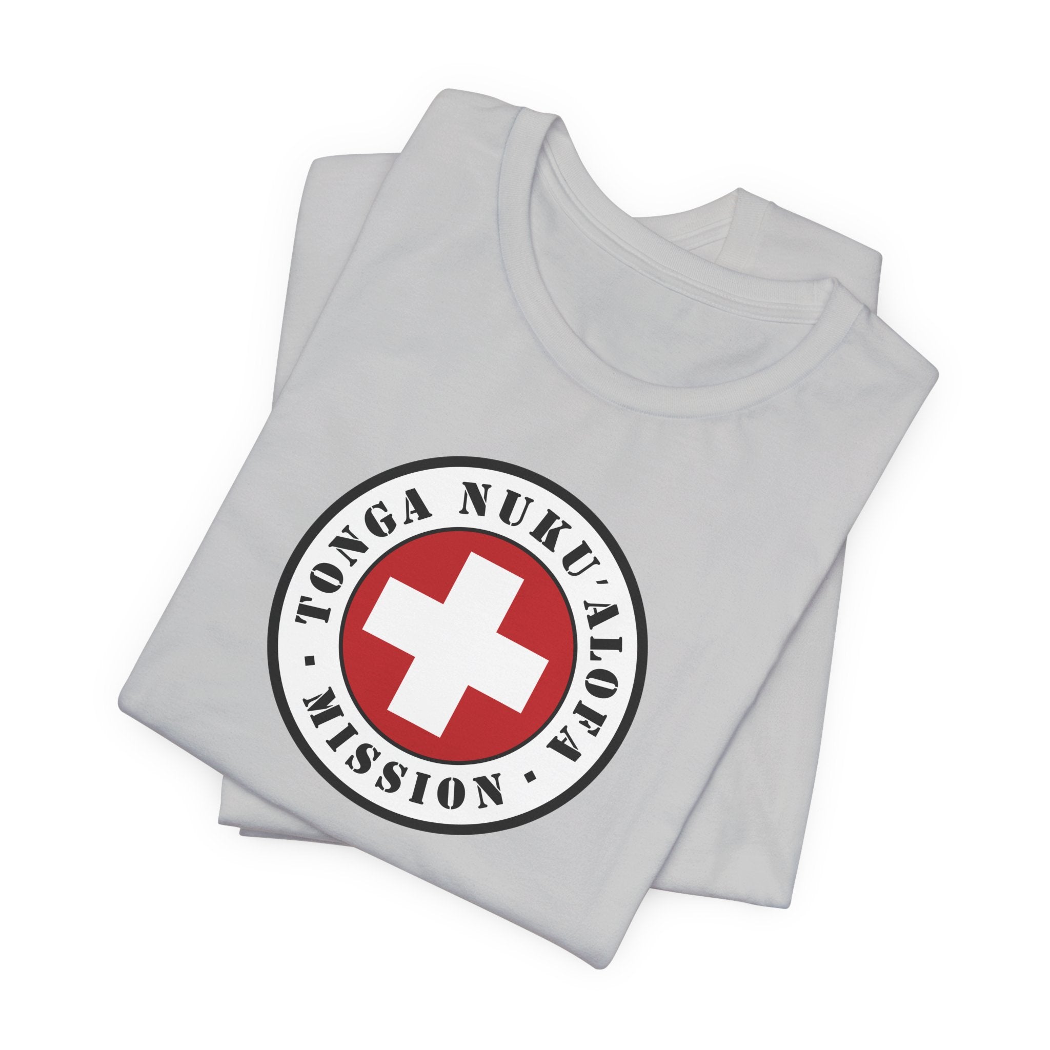 Tonga Nukualofa Mission Flag Logo (White Border) T-shirt - Mission Wishlist - LDS Missionary Gift Store