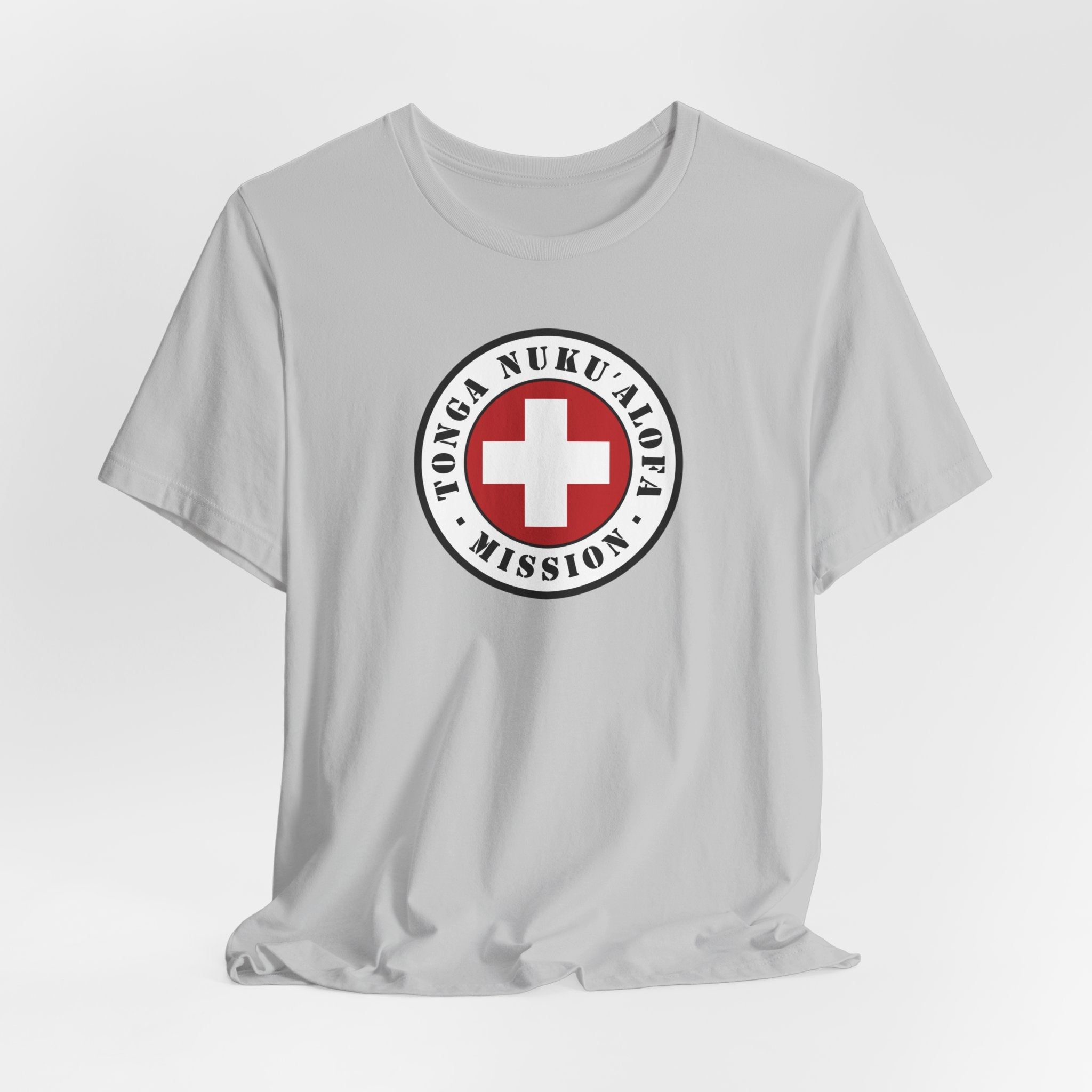Tonga Nukualofa Mission Flag Logo (White Border) T-shirt - Mission Wishlist - LDS Missionary Gift Store