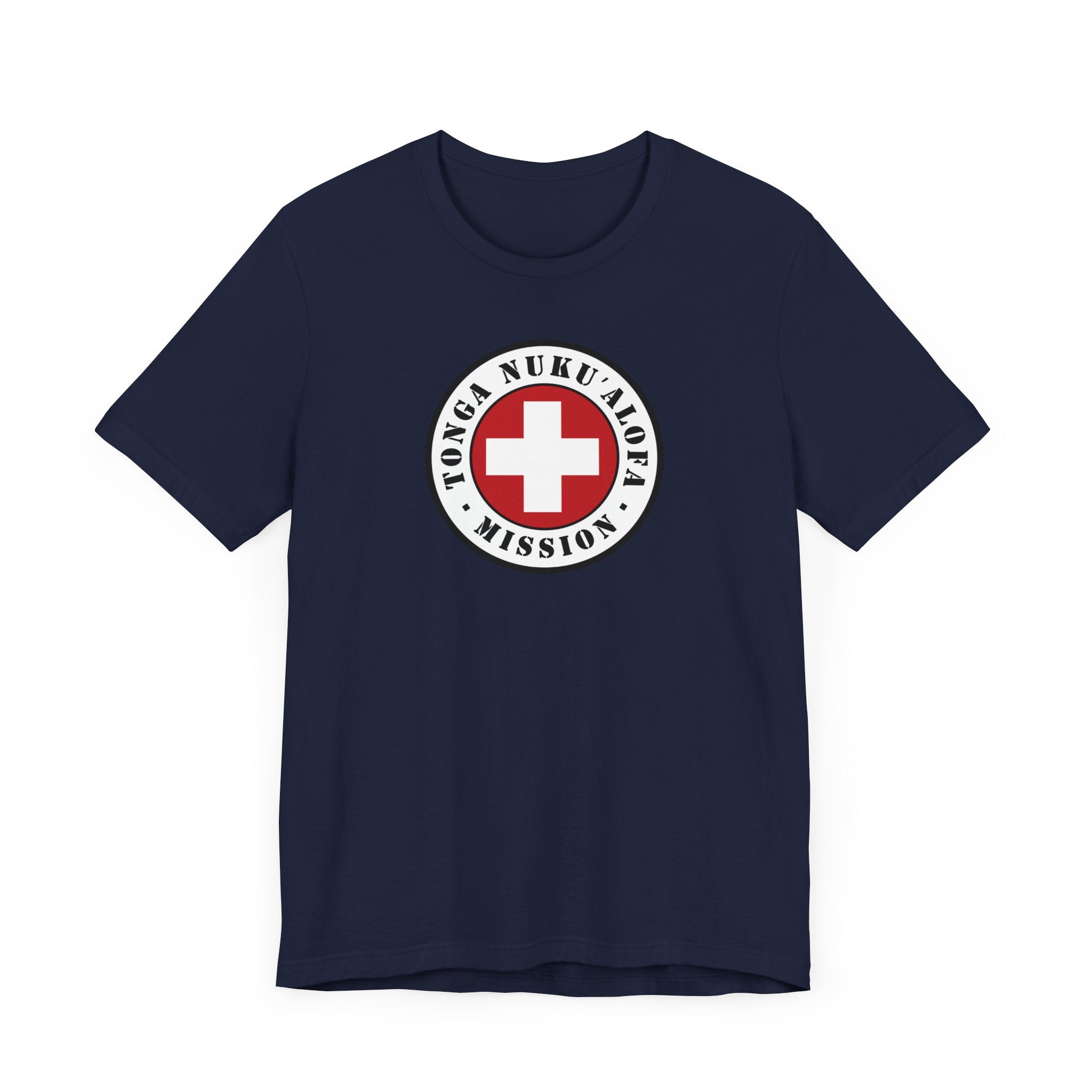 Tonga Nukualofa Mission Flag Logo (White Border) T-shirt - Mission Wishlist - LDS Missionary Gift Store