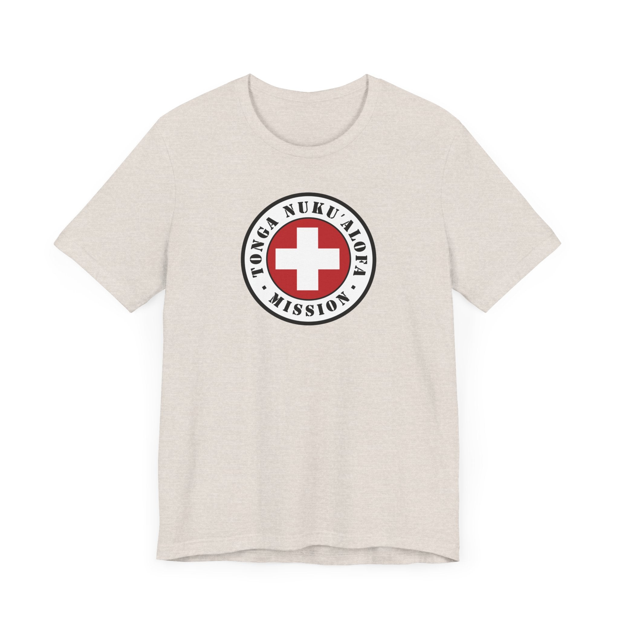 Tonga Nukualofa Mission Flag Logo (White Border) T-shirt - Mission Wishlist - LDS Missionary Gift Store