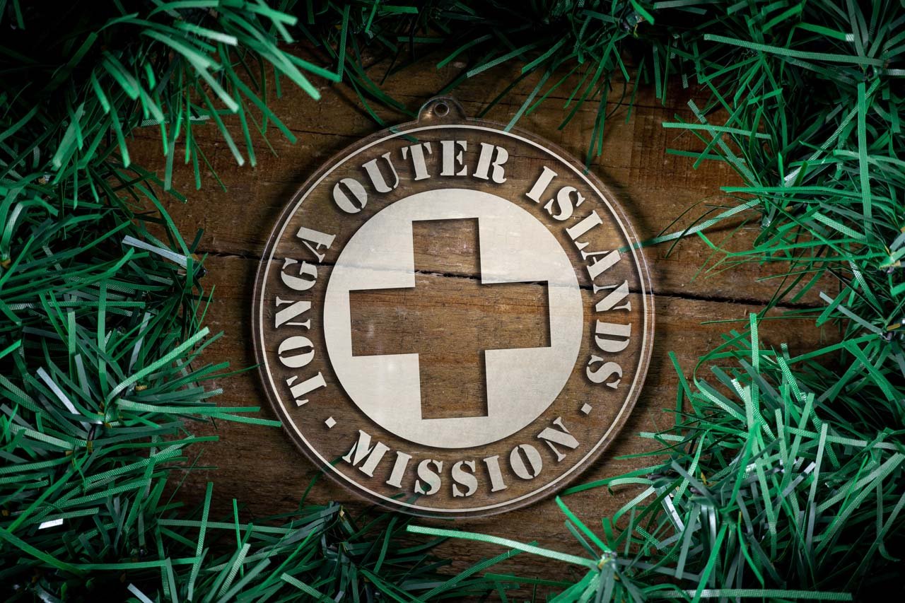 Tonga Outer Islands Mission Christmas Ornament - Latter-Day Saint LDS Missionary Gift - Book of Mormon