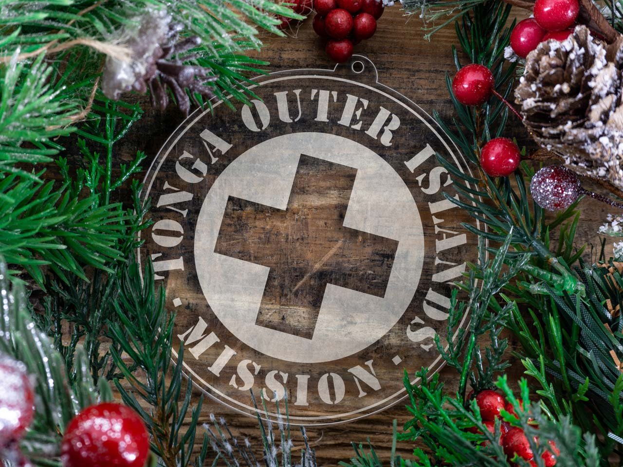 Tonga Outer Islands Mission Christmas Ornament - Latter-Day Saint LDS Missionary Gift - Book of Mormon