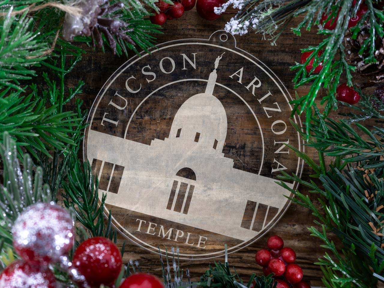Tucson Arizona Temple Christmas Ornament - Latter-Day Saint LDS Missionary Gift - Book of Mormon