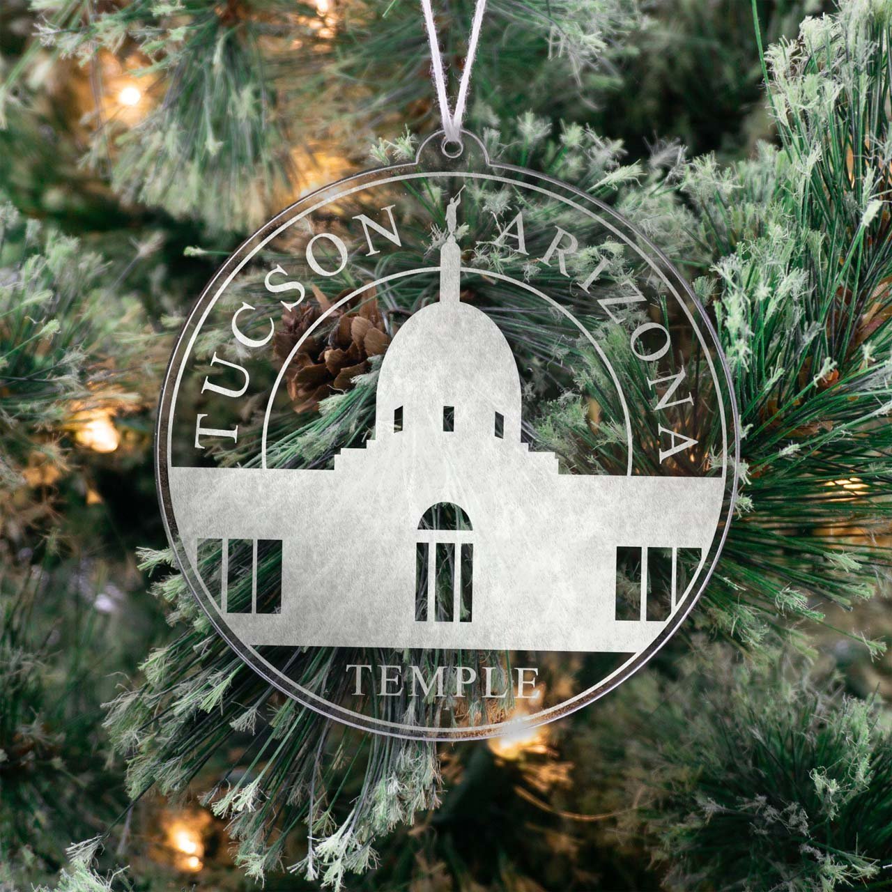Tucson Arizona Temple Christmas Ornament - Latter-Day Saint LDS Missionary Gift - Book of Mormon