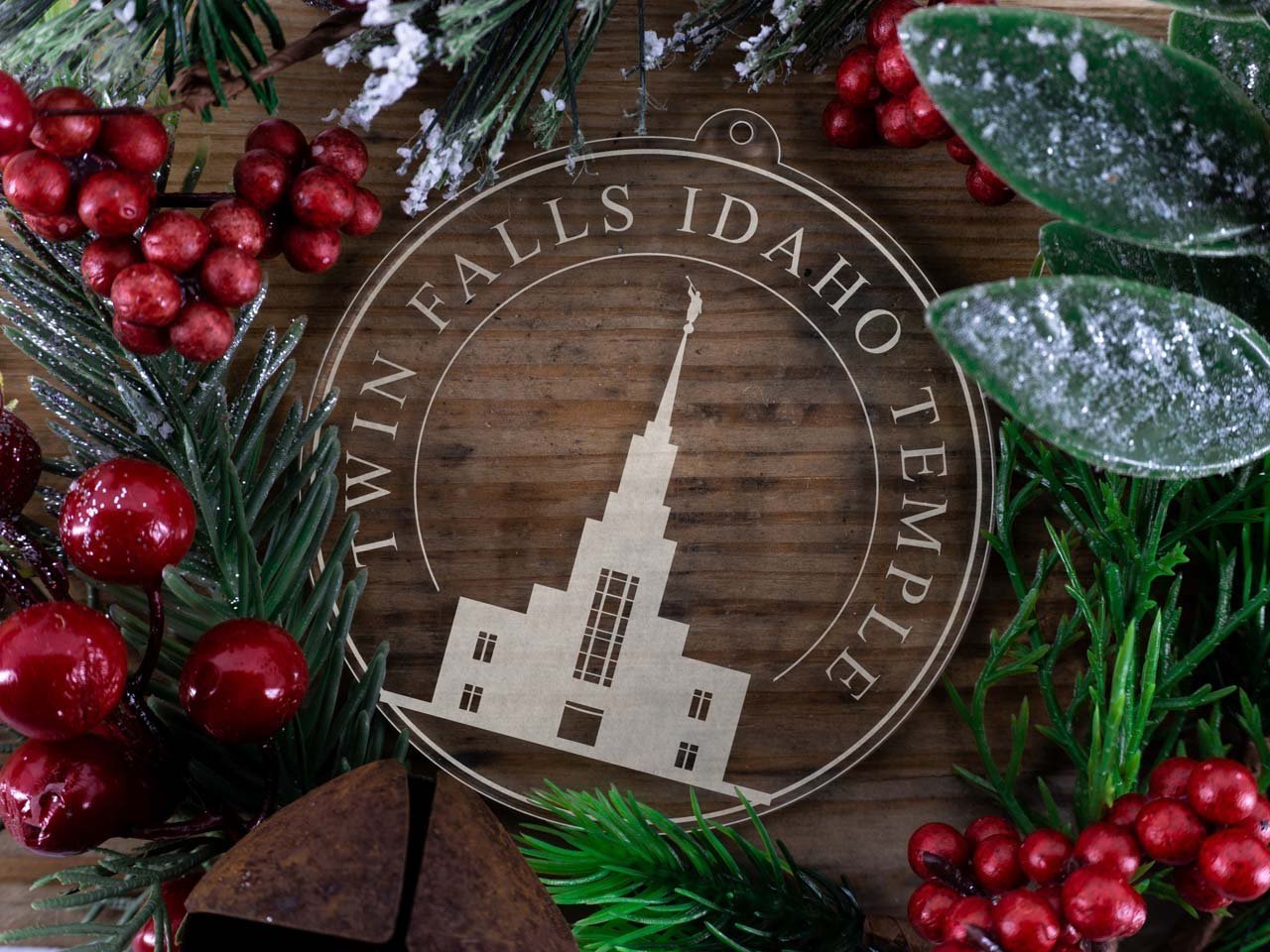 Twin Falls Idaho Temple Christmas Ornament - Latter-Day Saint LDS Missionary Gift - Book of Mormon