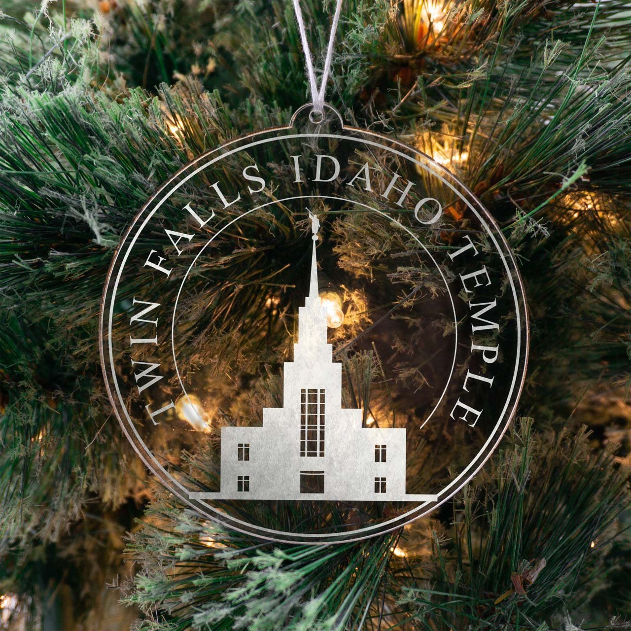 Twin Falls Idaho Temple Christmas Ornament - Latter-Day Saint LDS Missionary Gift - Book of Mormon