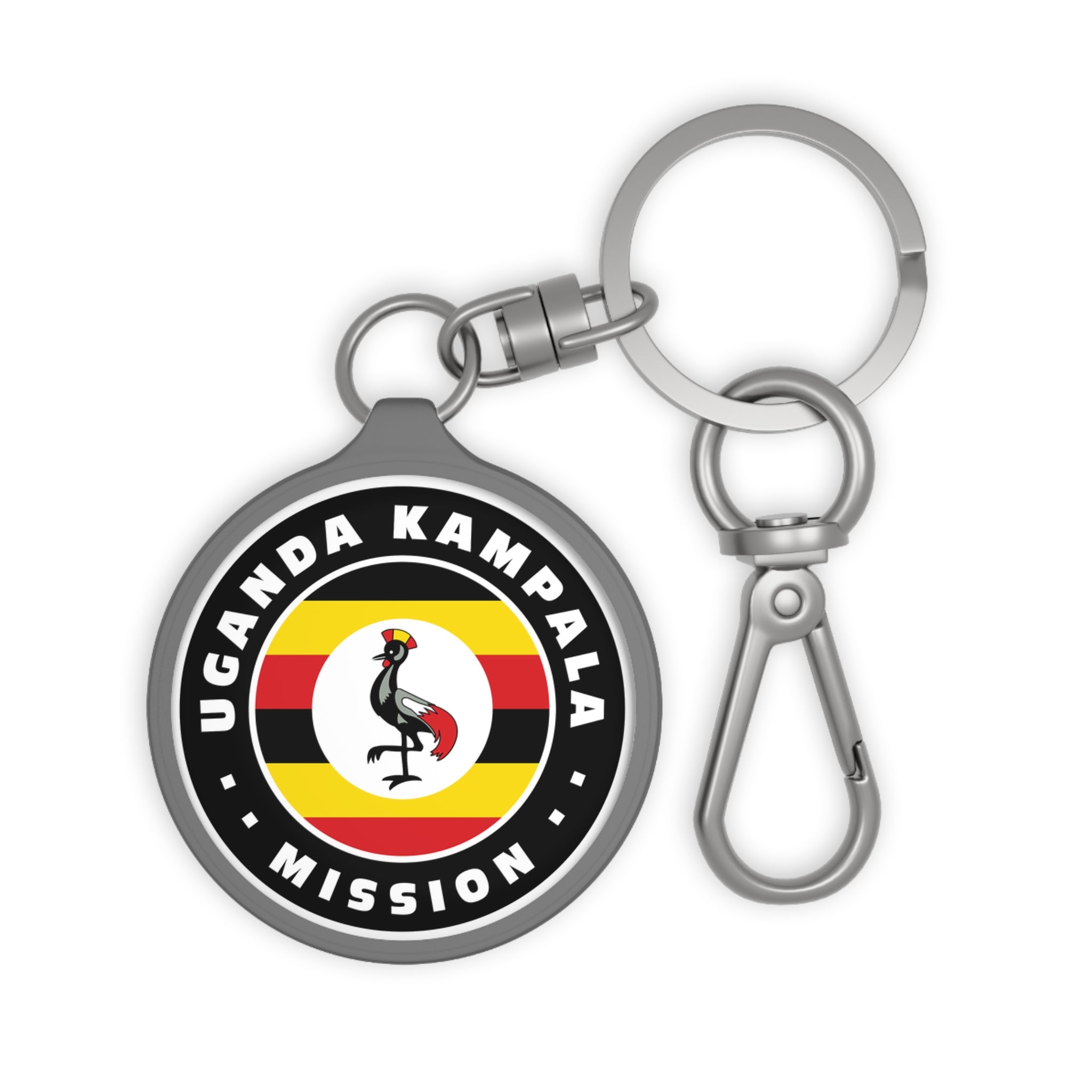 Uganda Kampala Mission Circle Flag Key Tag - Mission Wishlist - LDS Missionary Gift Store