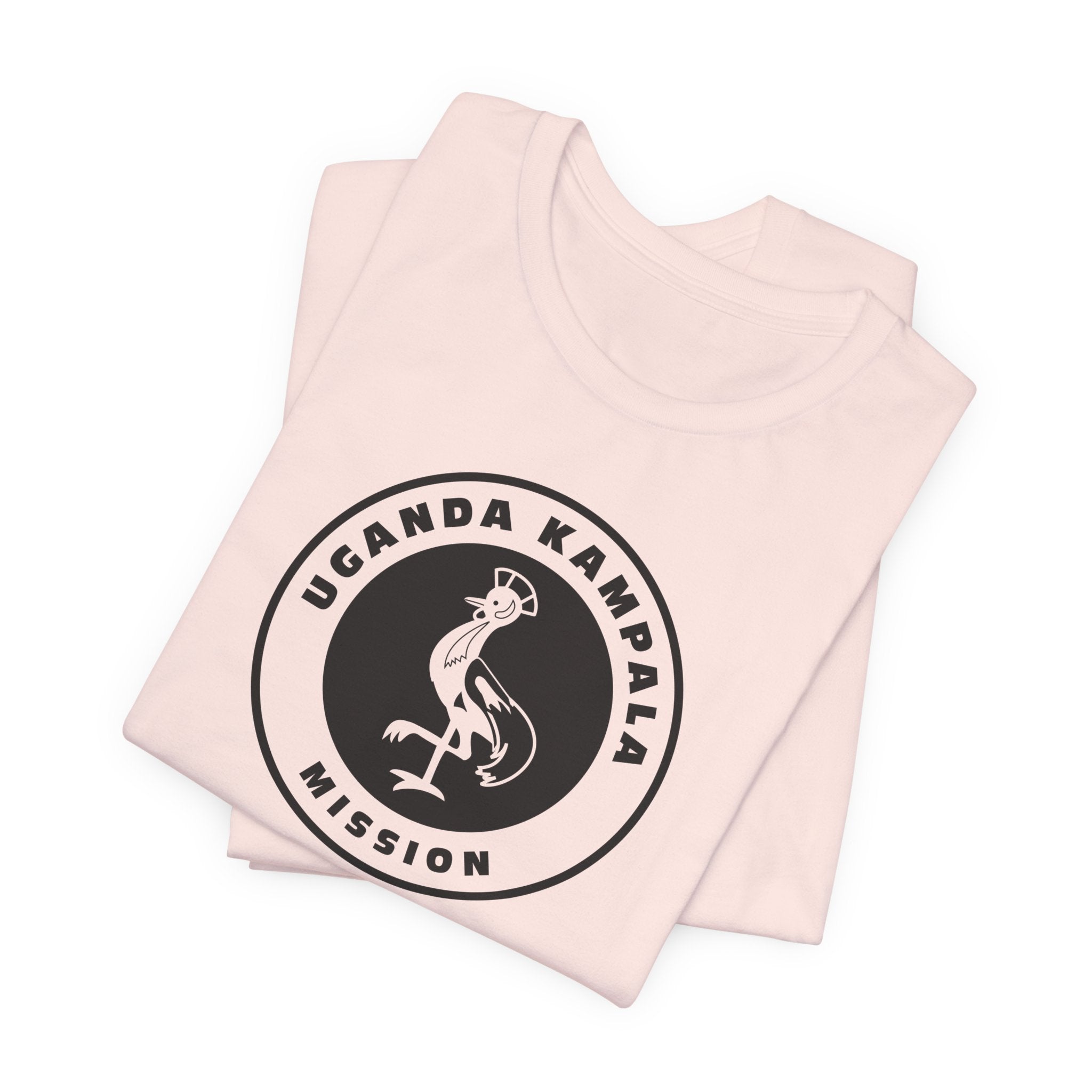 Uganda Kampala Mission Circular Monochrome Logo T-Shirt - Mission Wishlist - LDS Missionary Gift Store