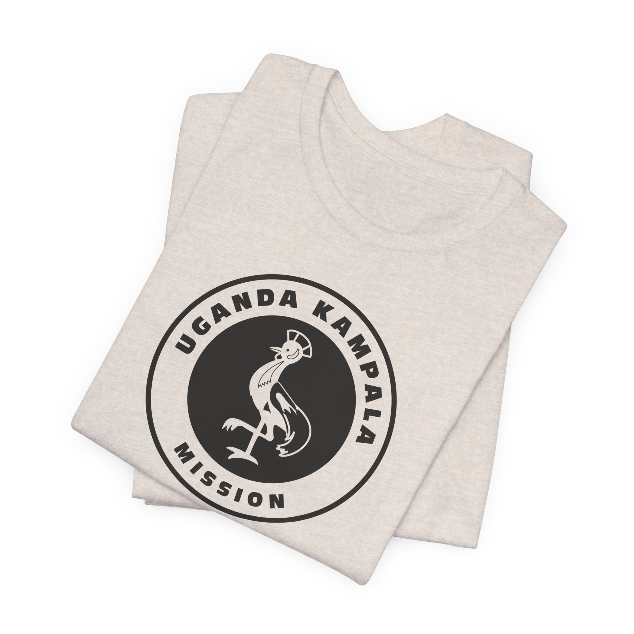 Uganda Kampala Mission Circular Monochrome Logo T-Shirt - Mission Wishlist - LDS Missionary Gift Store