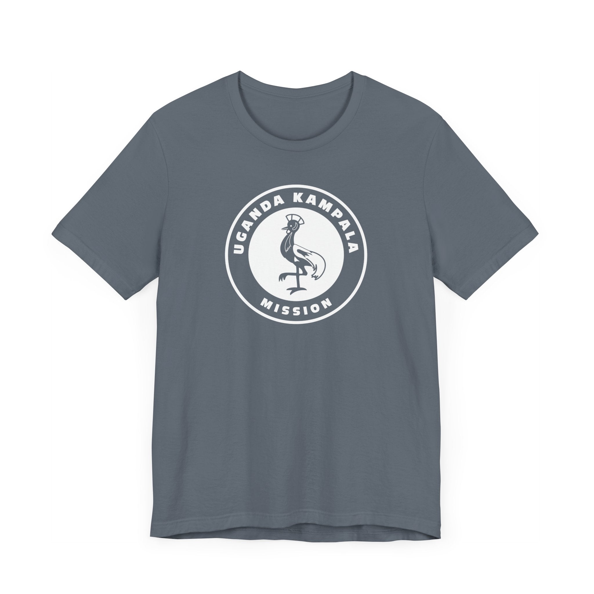 Uganda Kampala Mission Circular Monochrome Logo T-Shirt - Mission Wishlist - LDS Missionary Gift Store